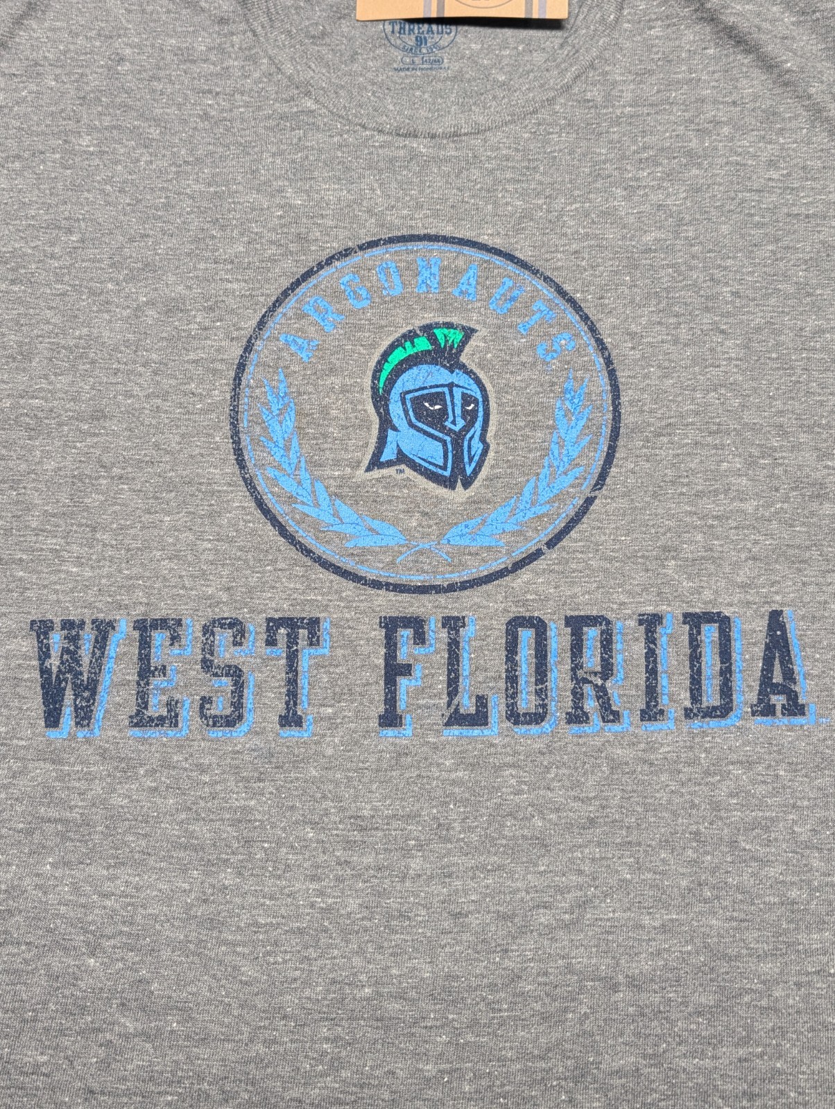 NEW Men’s NCAA West Florida Argonauts Tee Athletic Tri-Blend T-Shirt M L XL 2XL