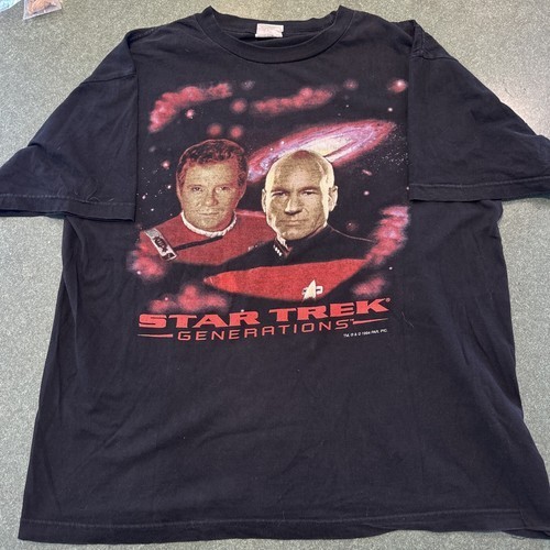 Vintage 1994 Star Trek Generations T Shirt XL Science Fiction Sci-fi Tv Show 90s