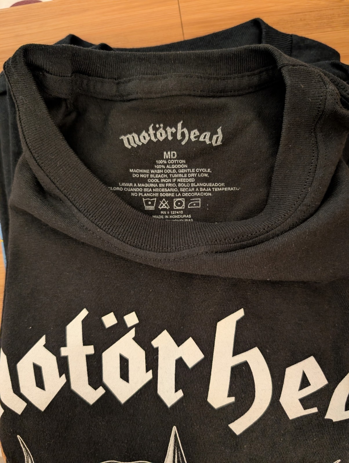 Officially Licensed Double-Sided Motorhead England Rock Band T-Shirt Merch