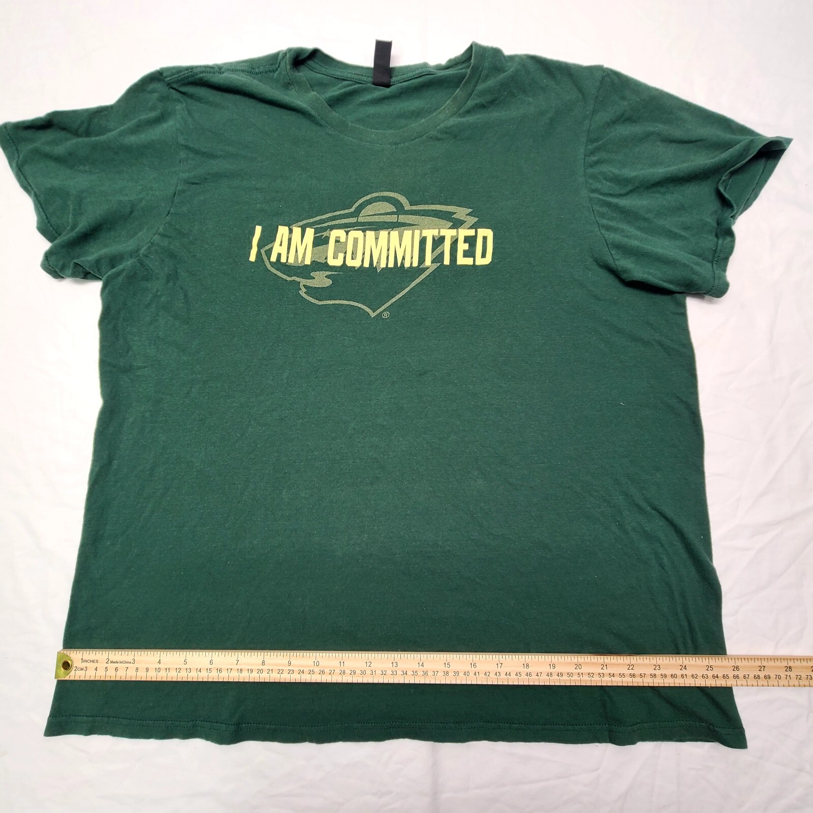 Minnesota Wilds I Am Committed The Comcert Tee District Green 2XL Pre-shrunk