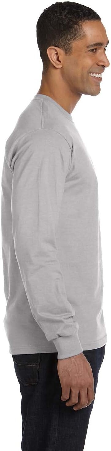 Hanes Men’s Essentials Long-Sleeve T-Shirt Crewneck Cotton T-Shirts Men 2 Pack