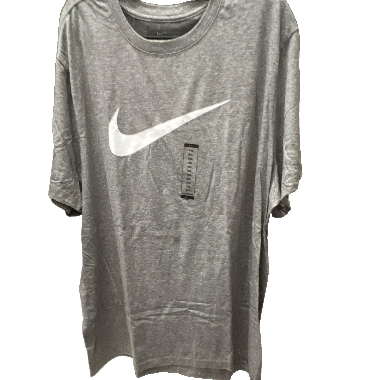 NIKE NWT SIZE: XXL GRAY MEN’S SWOOSH T- SHIRT w/TAGS