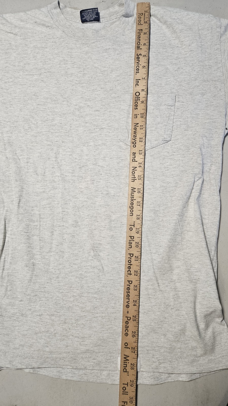 Vintage Dickies Shirt Mens XL Gray Faded Gradient Pocket Single Stitch