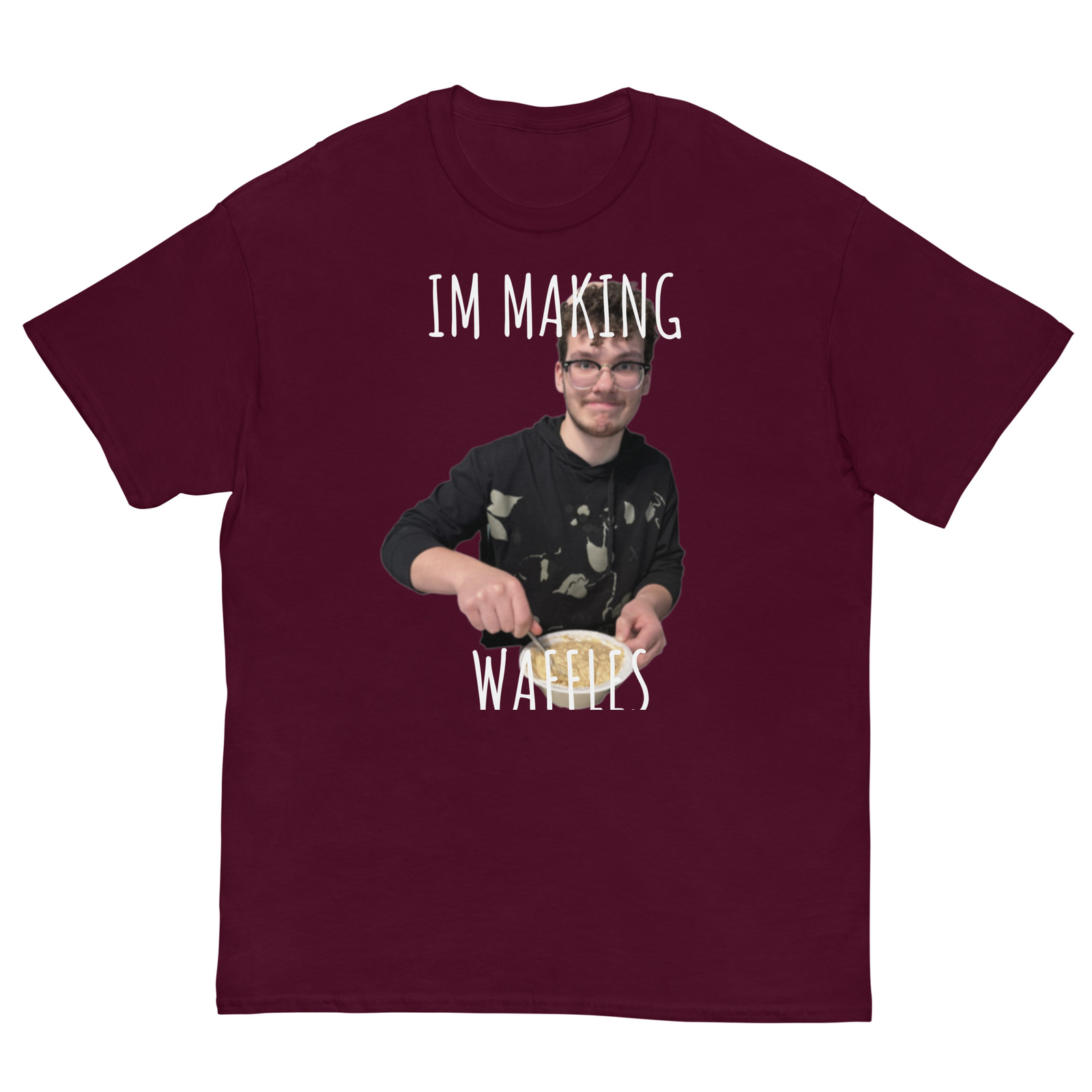 Mens Classic T-shirt Waffles for days by epiphany