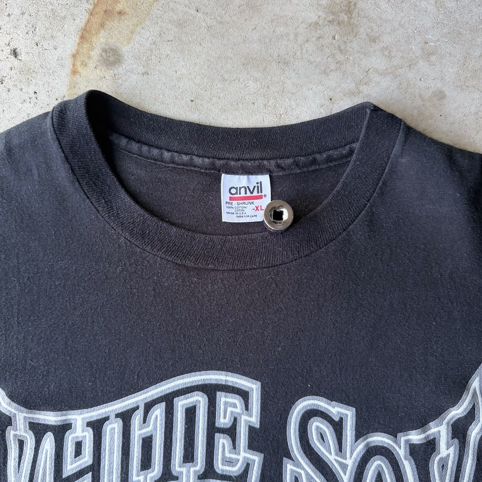 vintage grateful dead chicago white sox band graphic t-shirt anvil xl
