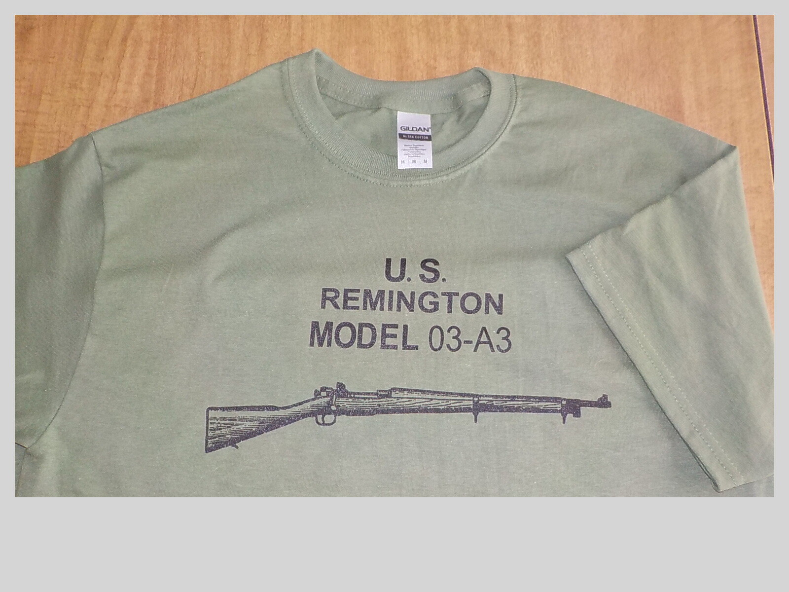 Remington 1903A3 Silk Screened Olive Drab T Shirt $19.99 and up FREE SHIPPING