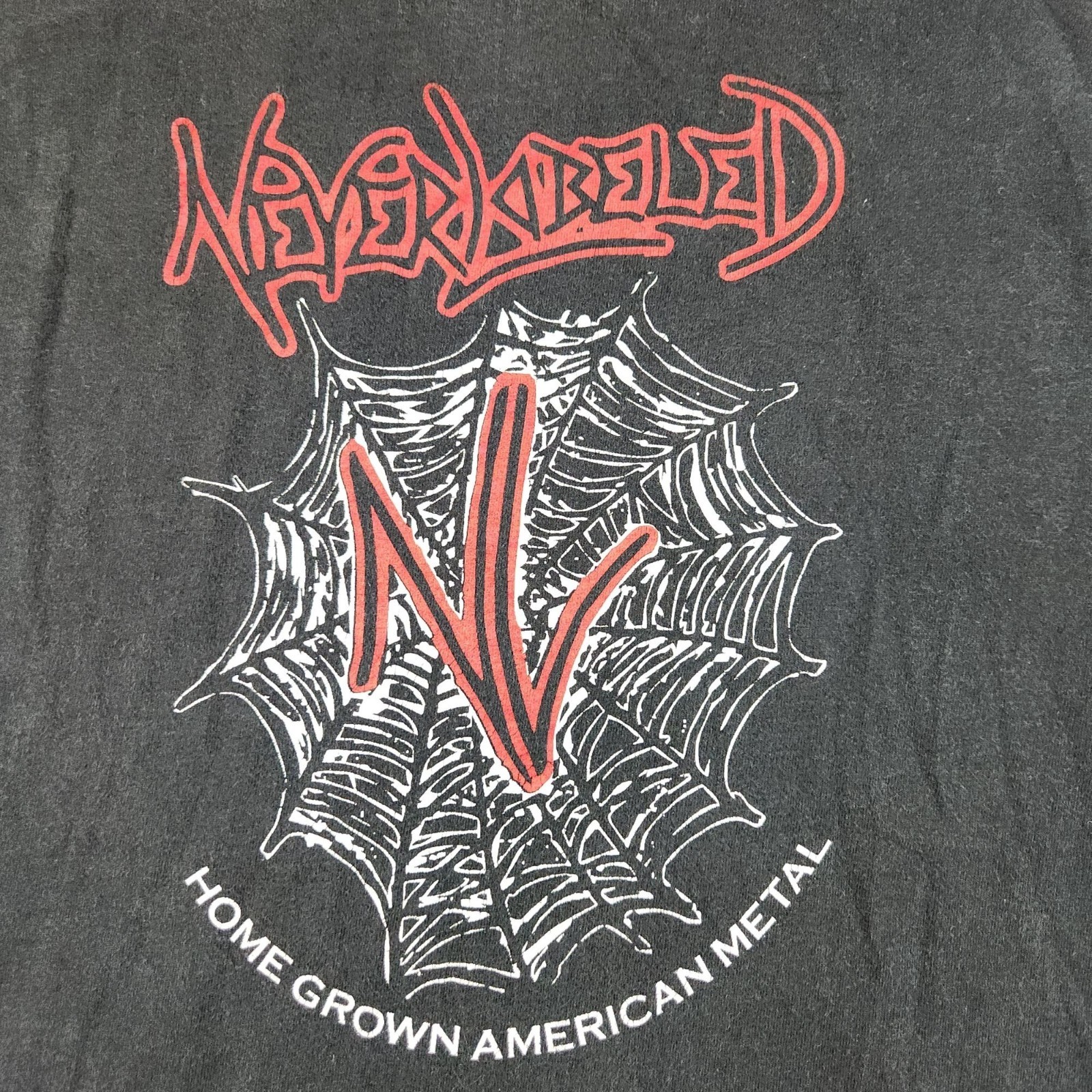 NeverLabeled Metal Band Shirt Men Large Thrash Hardcore Indiana Local 00’s Music