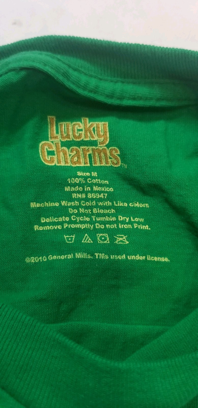 Lucky Leprechaun Green T-Shirt Size M Men’s Saint Patrick’s day