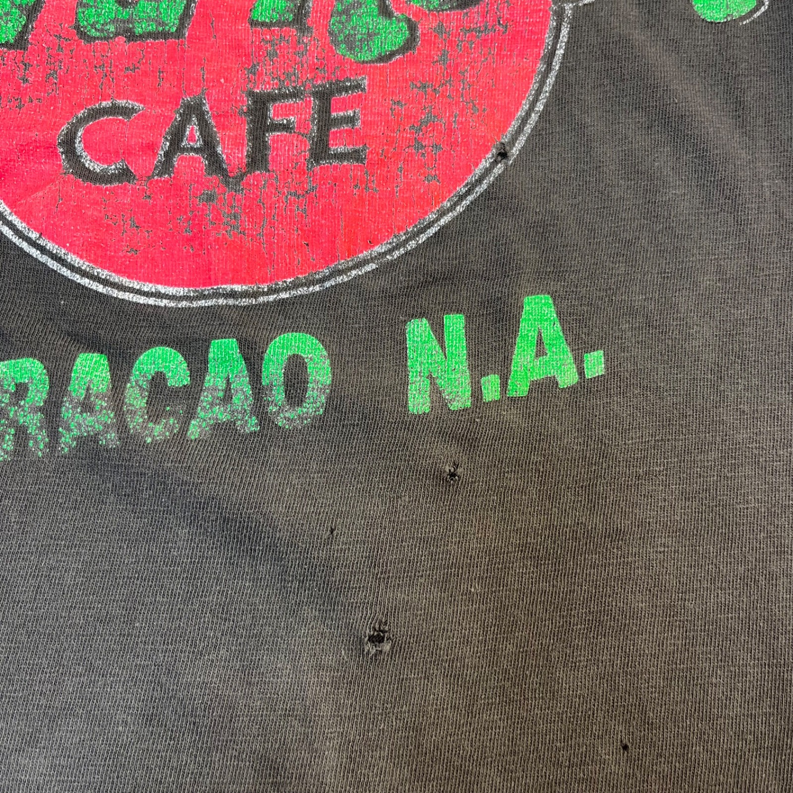 Vintage Hard Rock Cafe T Shirt Curacao N.A. Single Stitch 90s Size S