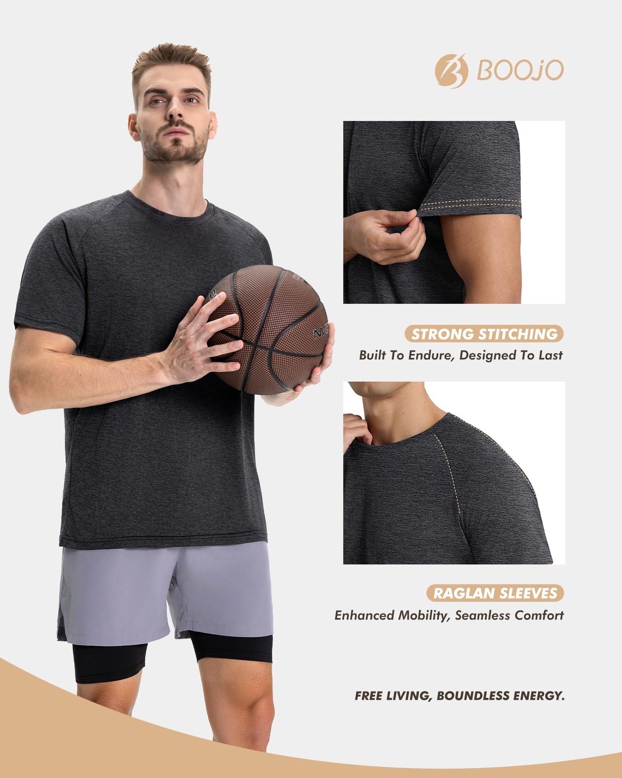 7 Pack Workout Shirts for Men – Quick Dry Moisture Wicking T-Shirts Short Sle…