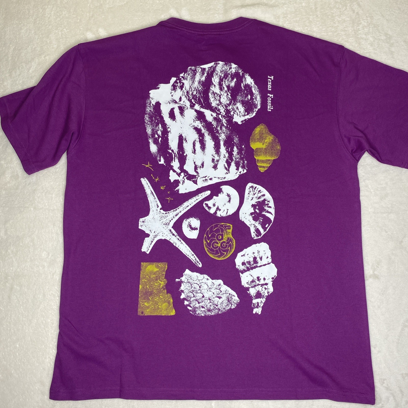 nike acg dri fit shirt Men’s Large Purple Texas Fossils New HV1296-505 Tee T