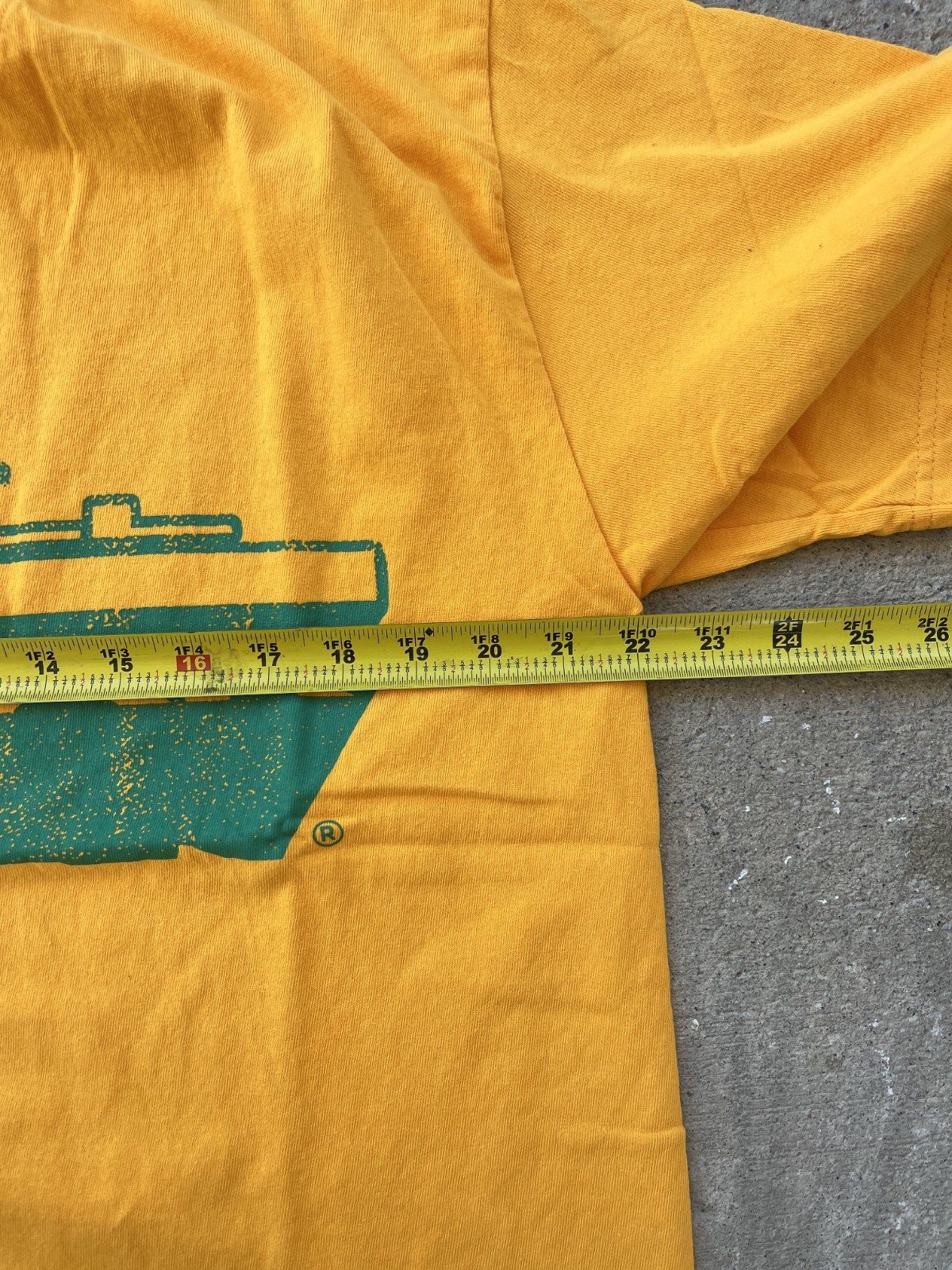 Hellstar Studios Path To Paradise Jesus Tee Golden Yellow Green Print Cross New