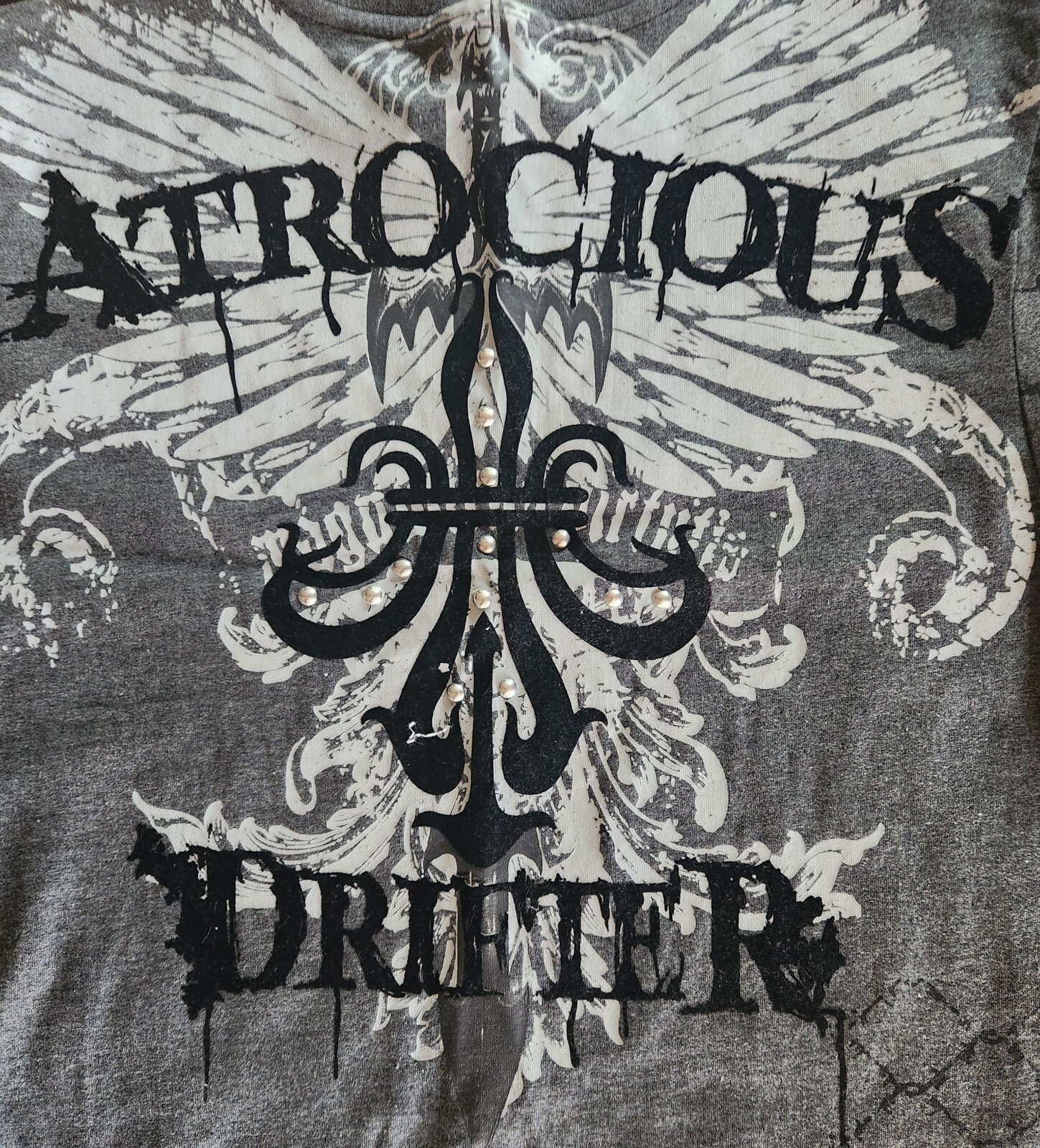 RawBlue Atrocious Drifter Doublesided Textured T-Shirt Size M New Without Tags