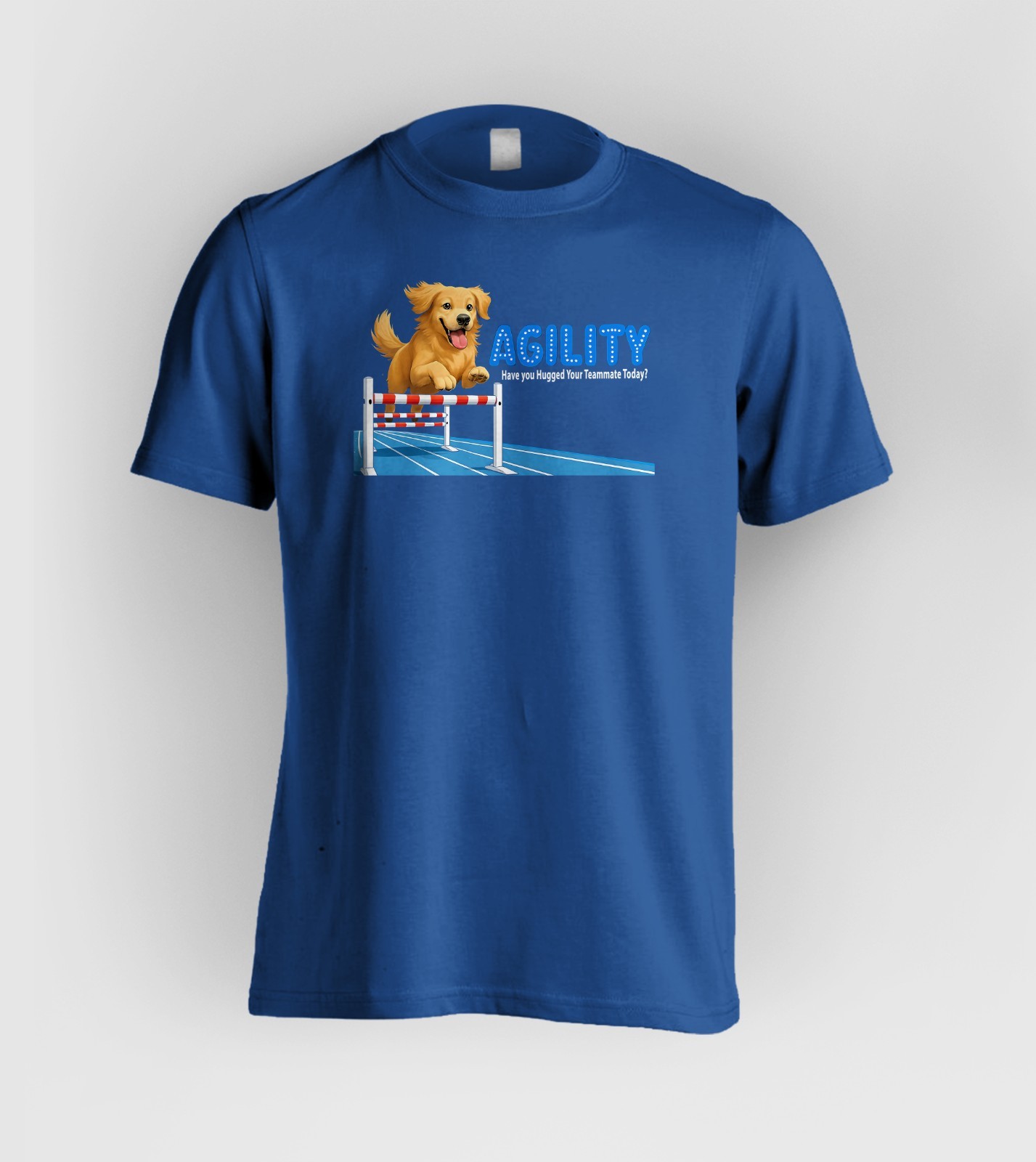 DOG AGILITY – Golden Retriever – Have You Hugged Your Teammate Today?