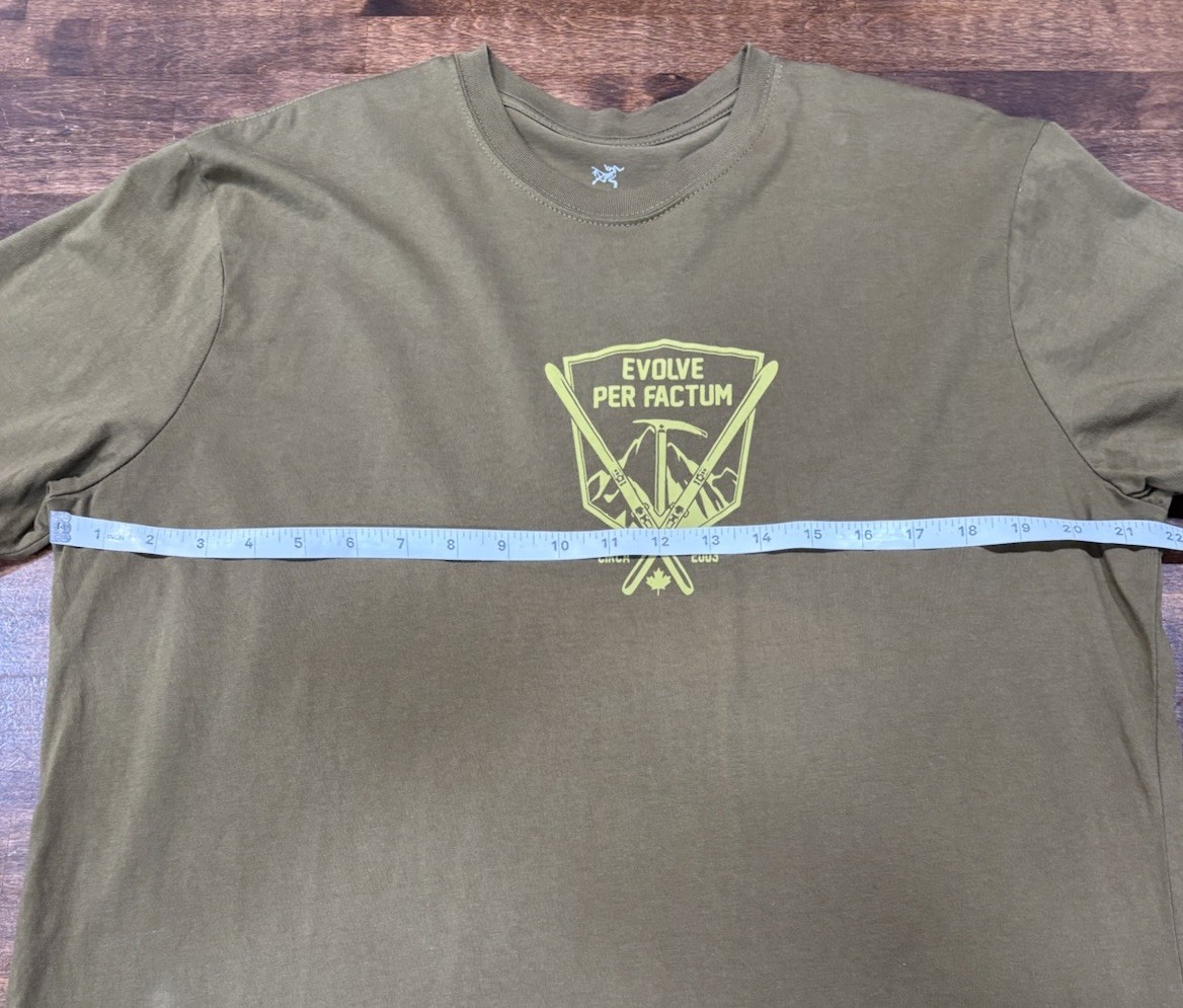 Arc’teryx Leaf Mens XL Extra Large T Shirt Evolve Per Factum ‘EPF2’ Ranger Green
