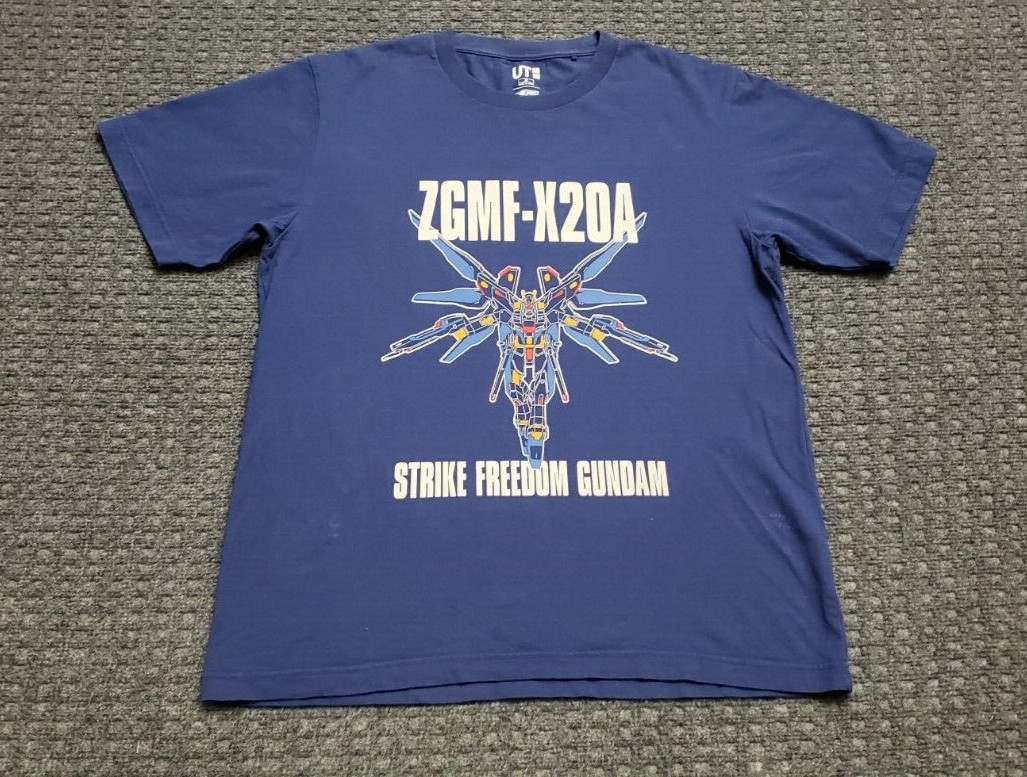 Uniqlo x Gundam T Shirt ZGMF-X20A Stirke Freedom Gundam 40th Anniversary Gunpla