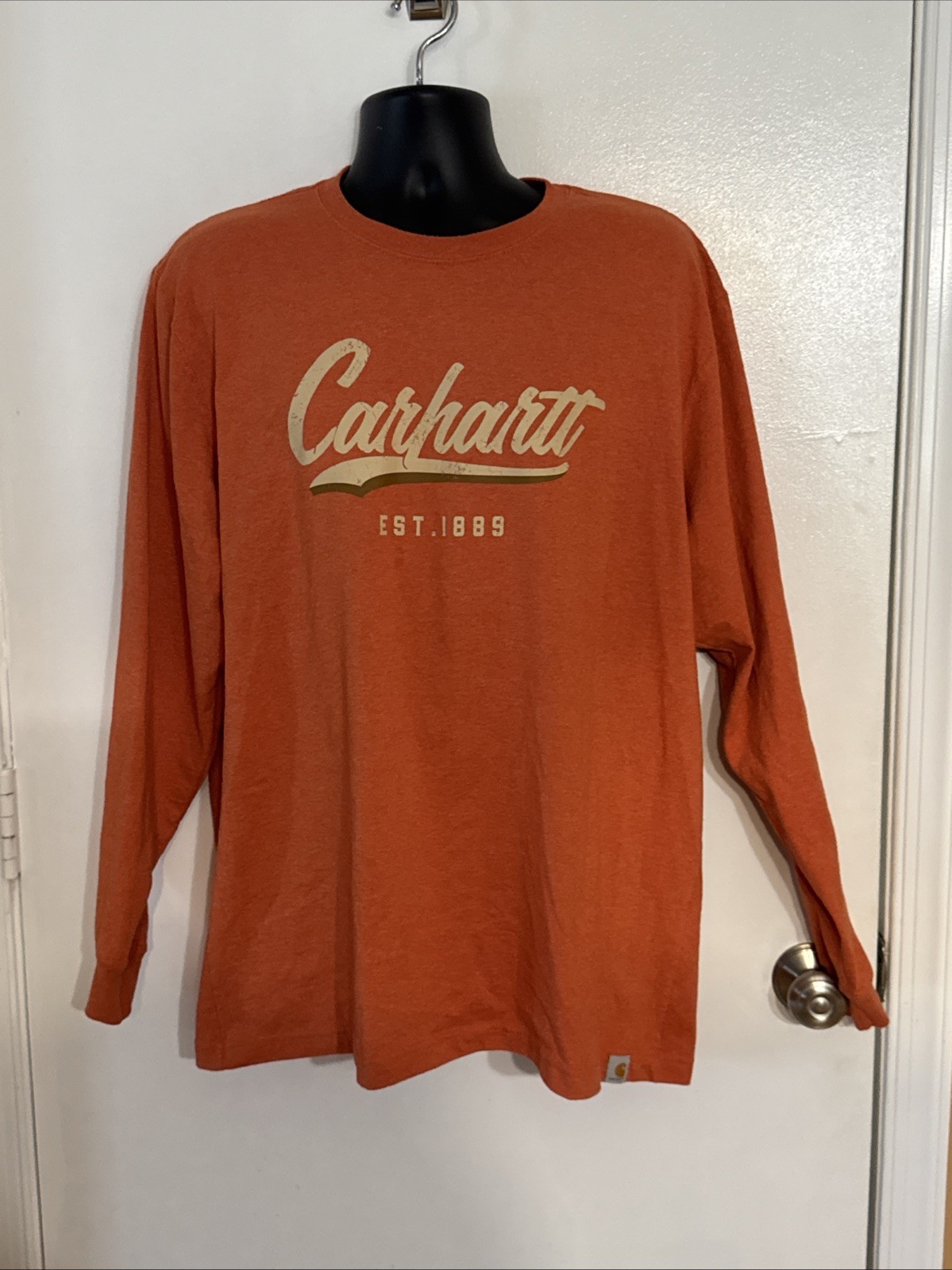 Carhartt Mens Loose Fit Heavyweight Hand-Painted Graphic Long Sleeve T-Shirt L