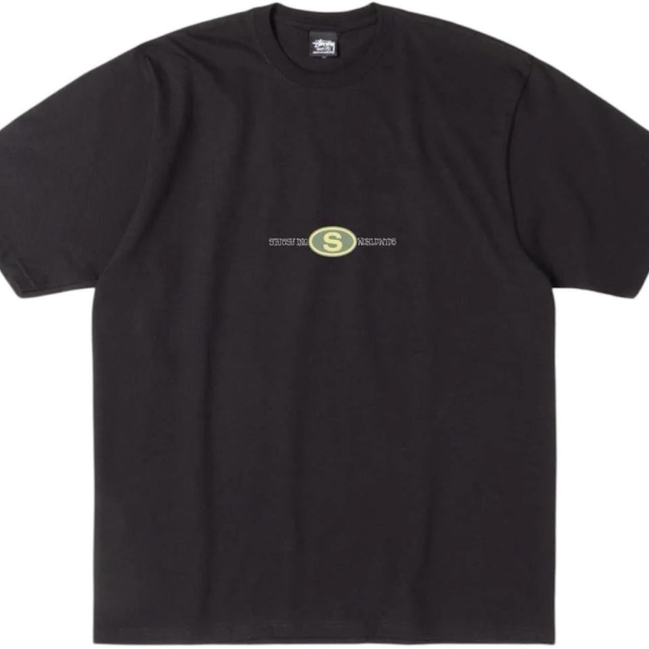Stussy Worldwide Dot Tee Double-Sided Logo Graphic T-Shirt Black Men’s XL
