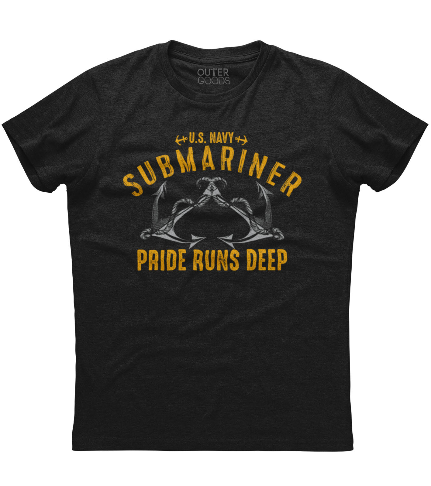 Mens U.S. Navy Submariner Pride Runs Deep Patriotic T-Shirt USA US Military