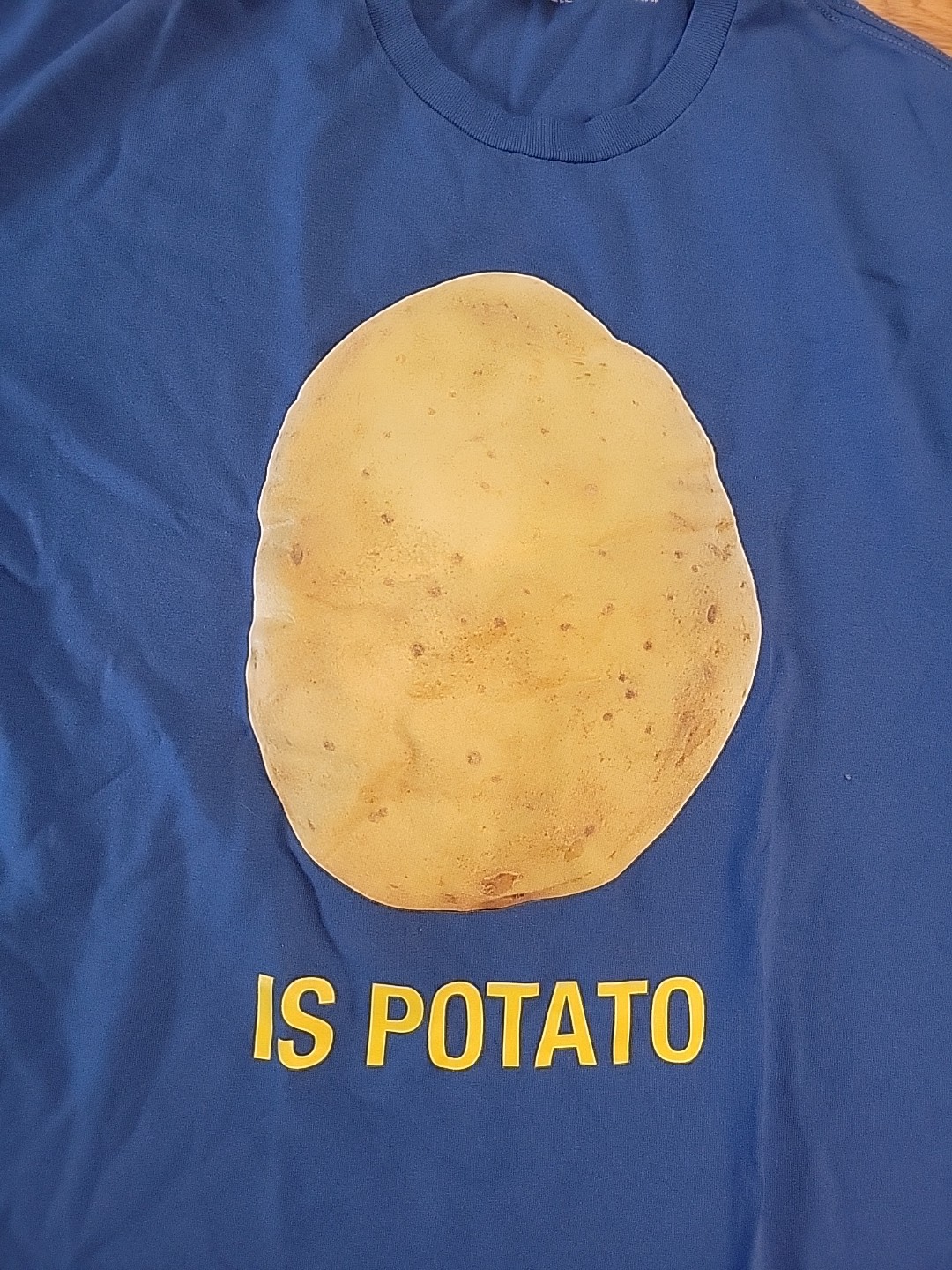 IS POTATO T-SHIRT – STEPHEN COLBERT Late Show – Blue – 2XL