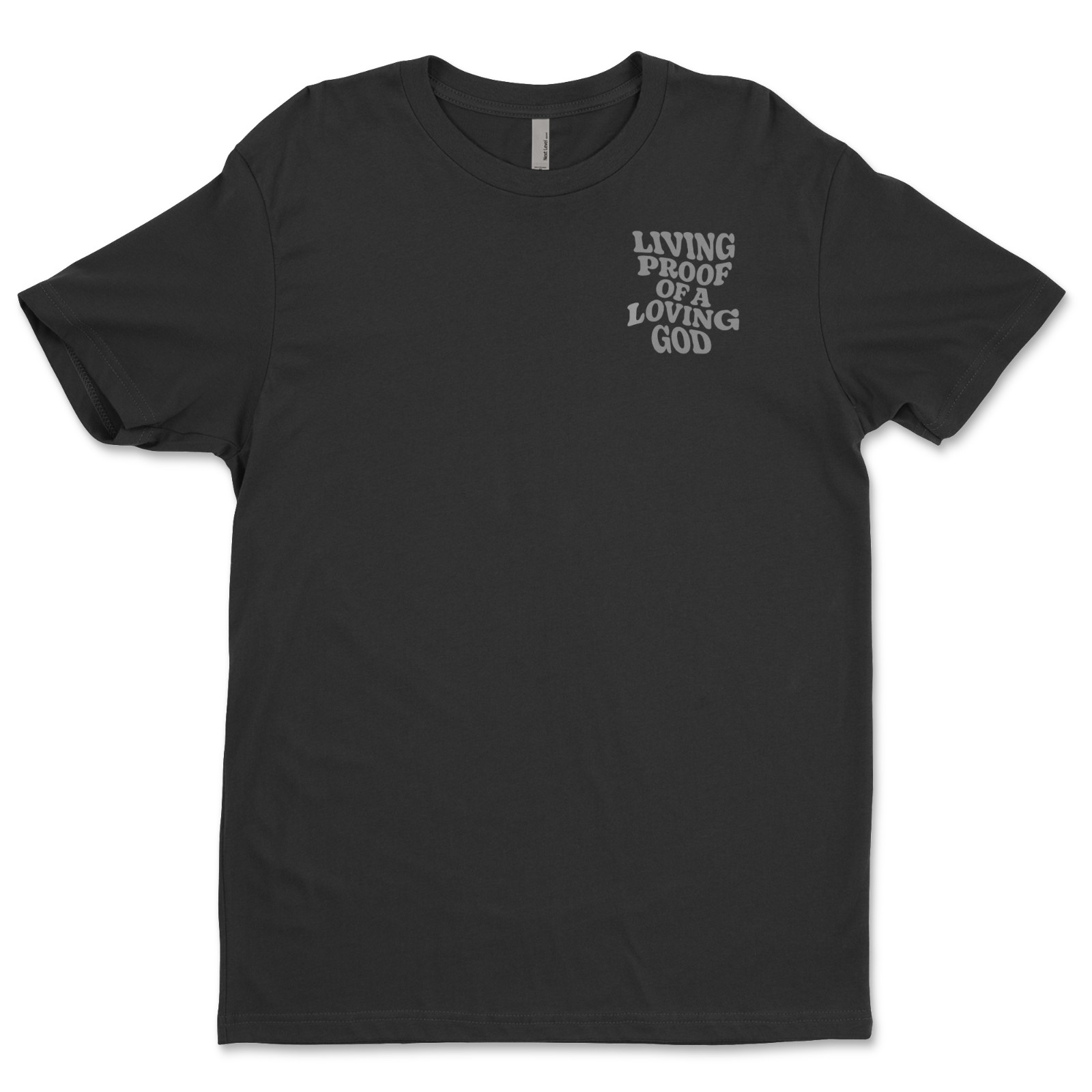 DTF Living Proof/ Custom Unisex Soft Style T-Shirts, Next Level- Cotton