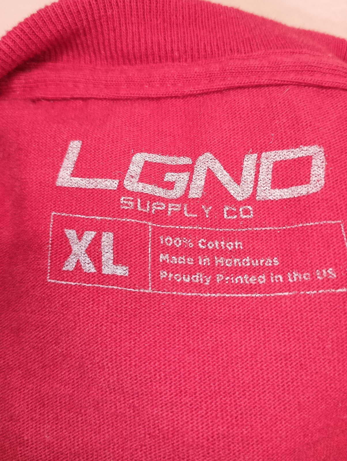 LGND Supply Co Make It Happen Men’s XL Red Short Sleeve T-Shirt.