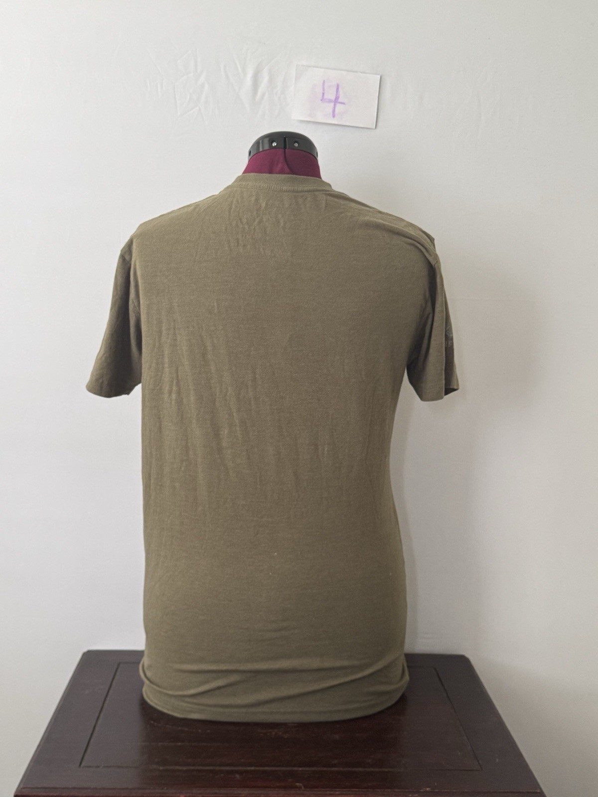 Zero Foxtrot Pull The Pin Skull Grenade Graphic T Shirt Olive Large USA