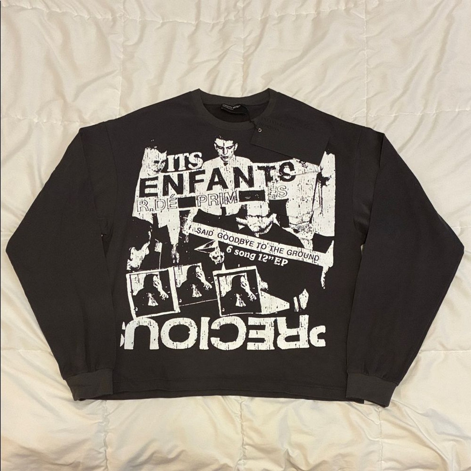 Enfants Riches Deprimes Say Goodbye Long Sleeve Pocket T-Shirt Size S