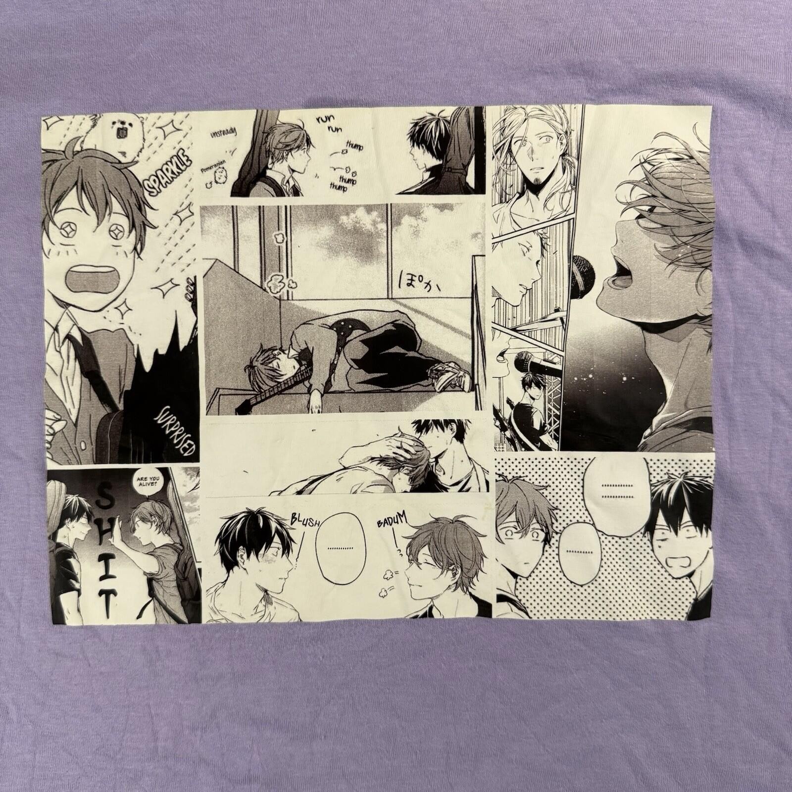 Given Manga Panel T-Shirt – Mafuyu x Uenoyama, Adult M