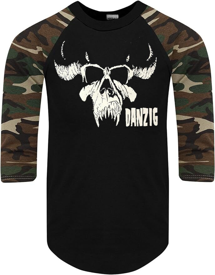 DANZIG PUNK ROCK SHIRT RAGLAN 3/4 SLEEVE (Multiple Variations)