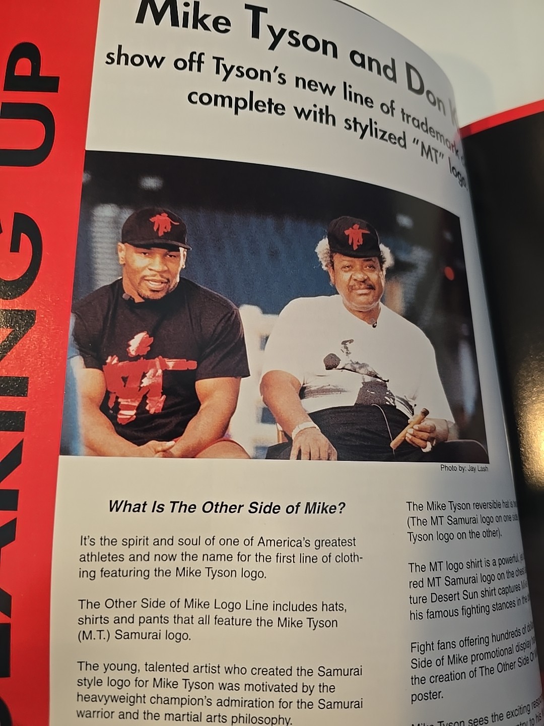 IRON THE OTHER SIDE OF Mike TYSON BOXING Black T SHIRT DEAD STOCK SAMURAI RARE M