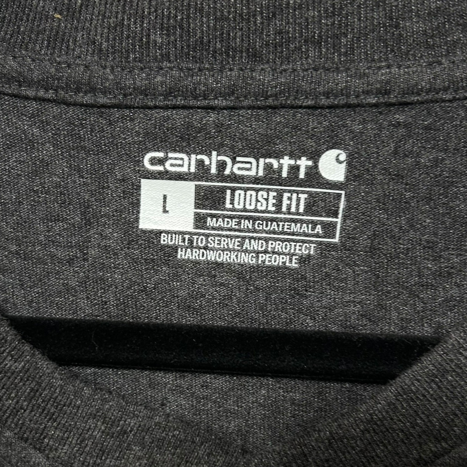 Carhartt Dearborn Loose LS Henley T-Shirt NWT Men’s Sz L Carbon Heather Casual