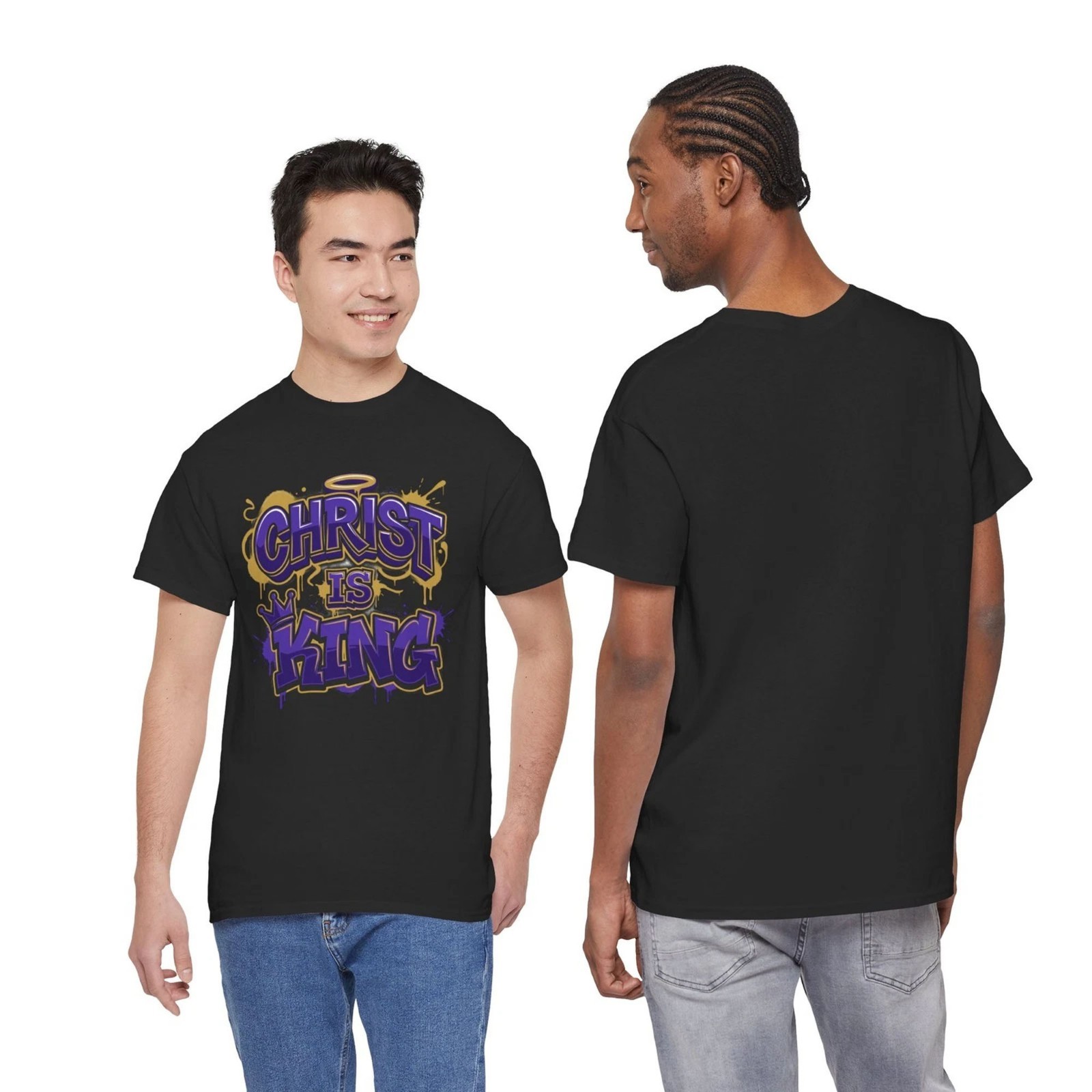 Christ Is King T-Shirt | Religious Christian Graphic Tee FREESHIPS
