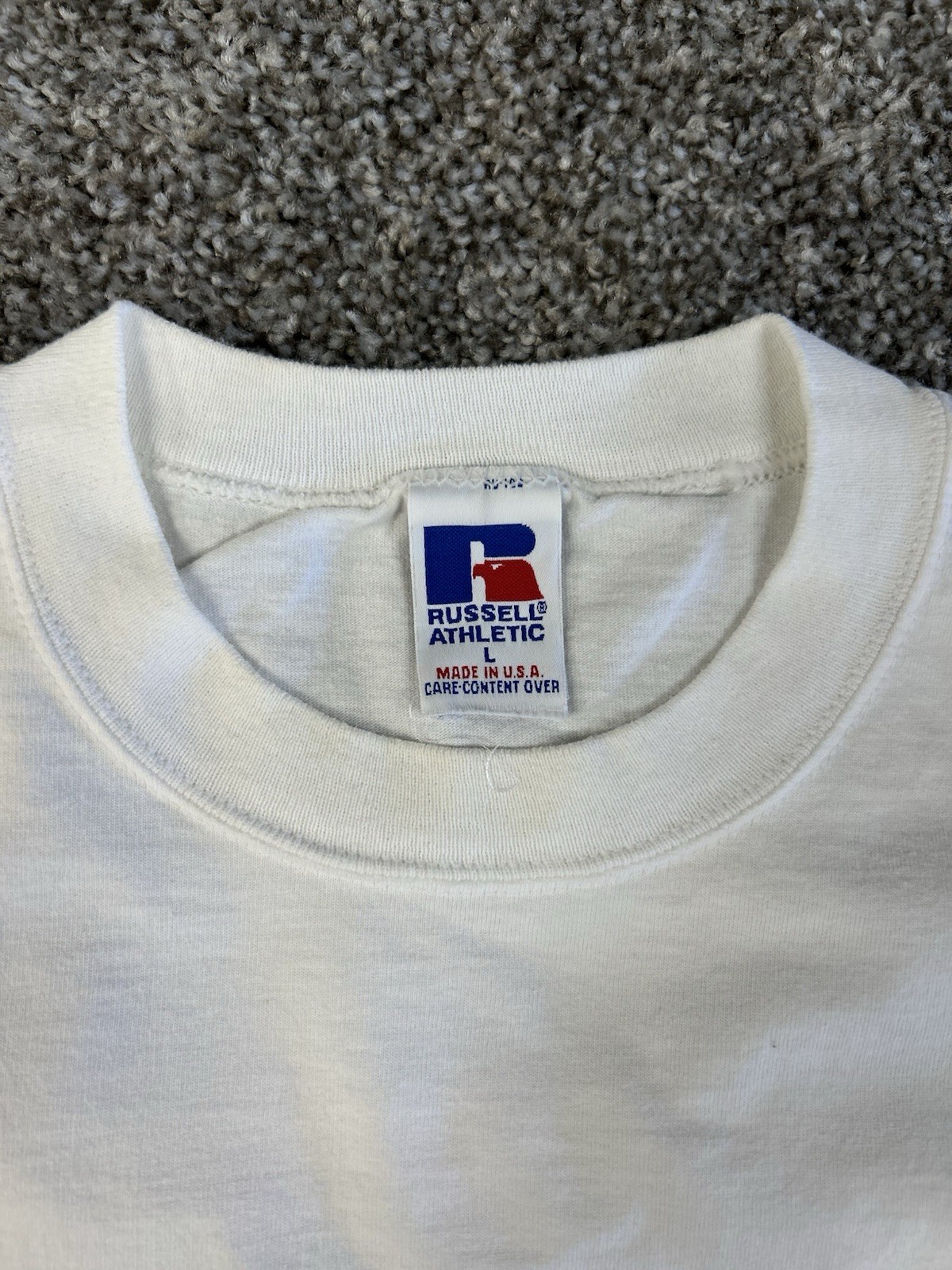 Vintage Made in USA Russell Athletic High Cotton Short Sleeve Pocket Tee Size L