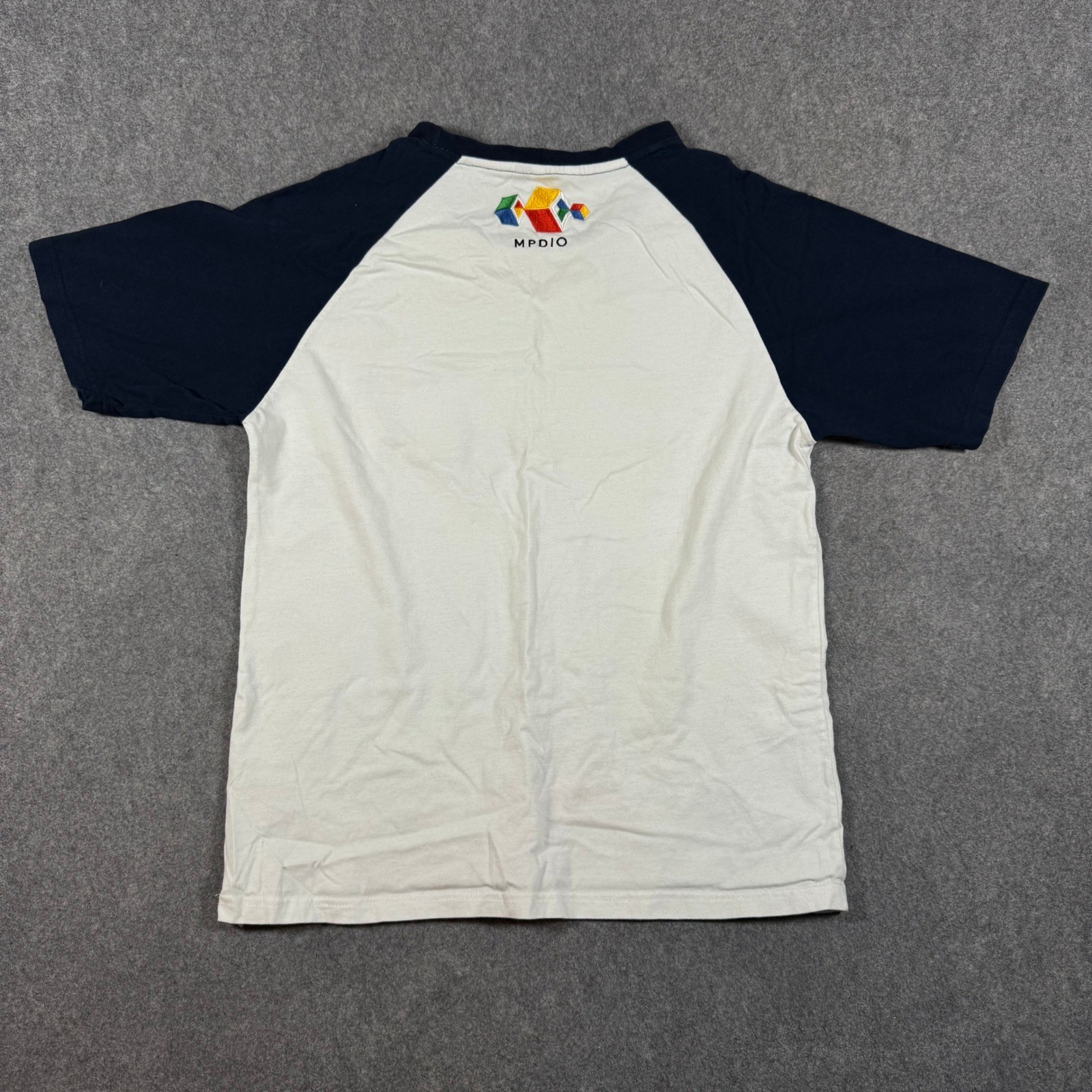 Google Belafonte Ship Raglan Shirt Mens L White Navy Life Aquatic Steve Zissou