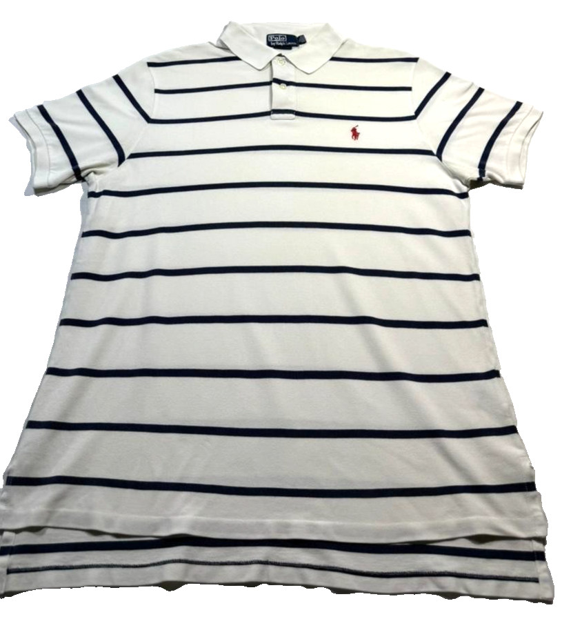 Polo Ralph Lauren Classic Fit Soft Cotton Polo Shirt in White M