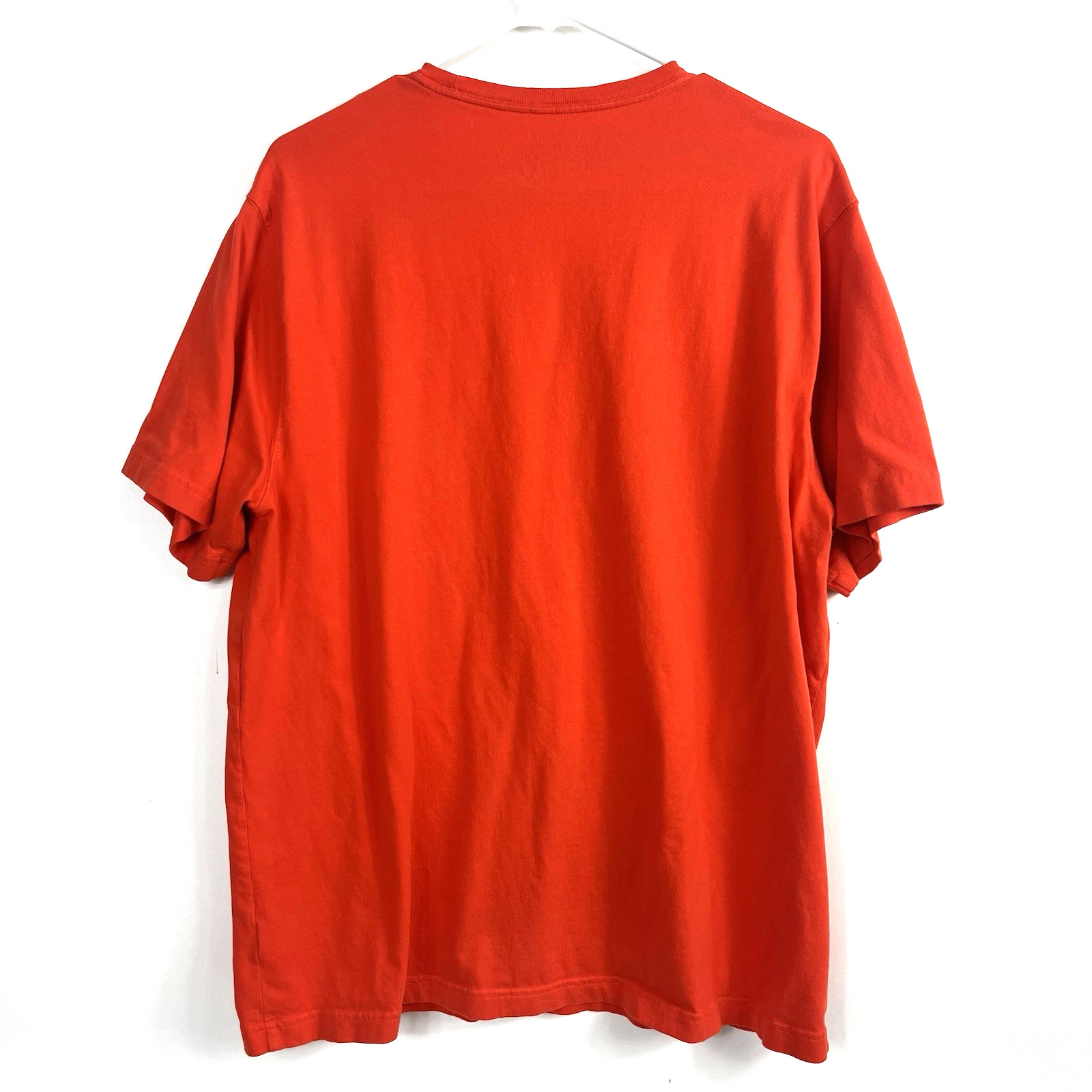 Saddlebred Men’s Solid Orange Pocket Round Neck Short Casual Sleeve T-Shirt Sz L