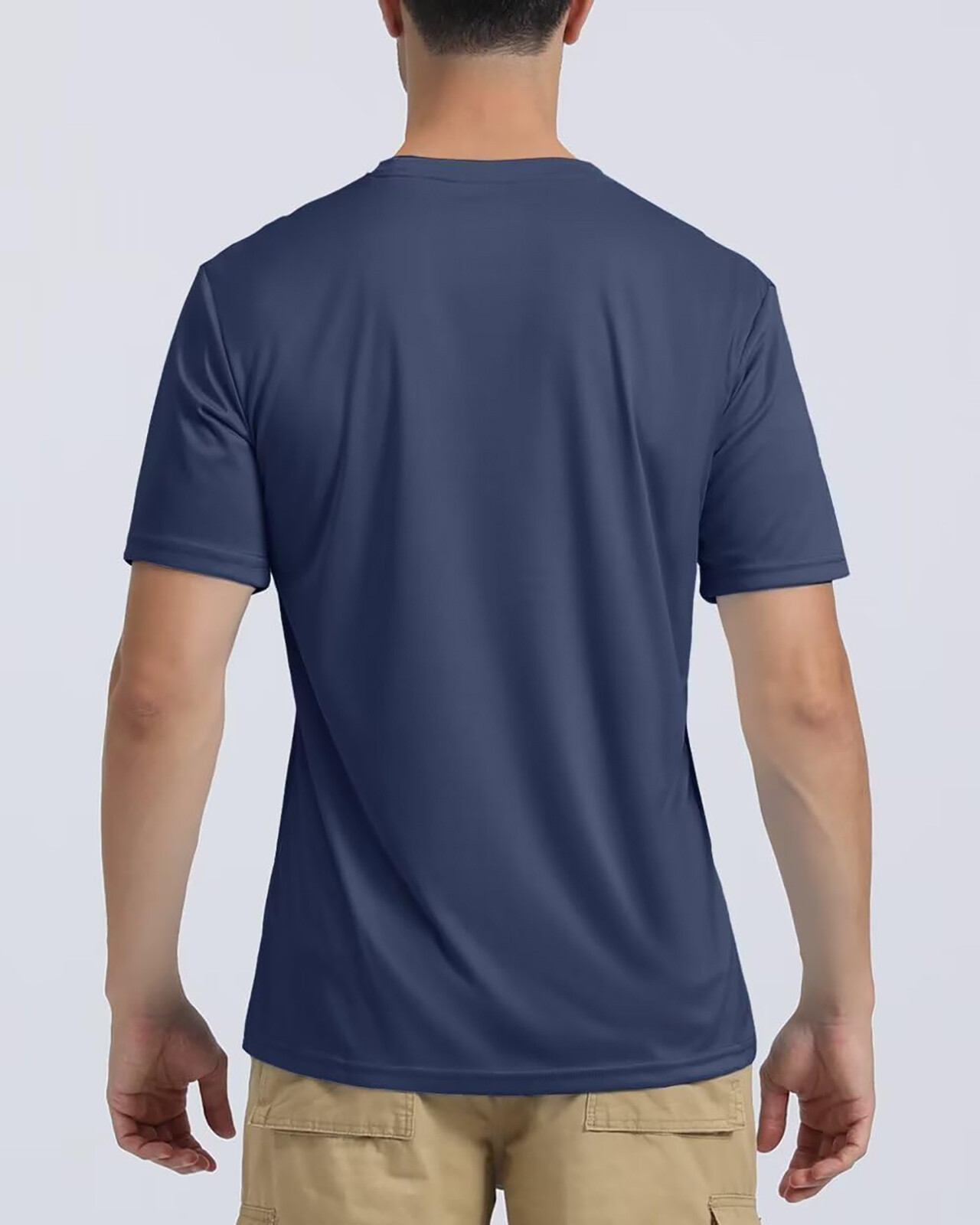 UPF50+ Men’s UV Shirts Short Sleeve Quick Dry Performance Gym Workout Athletic T