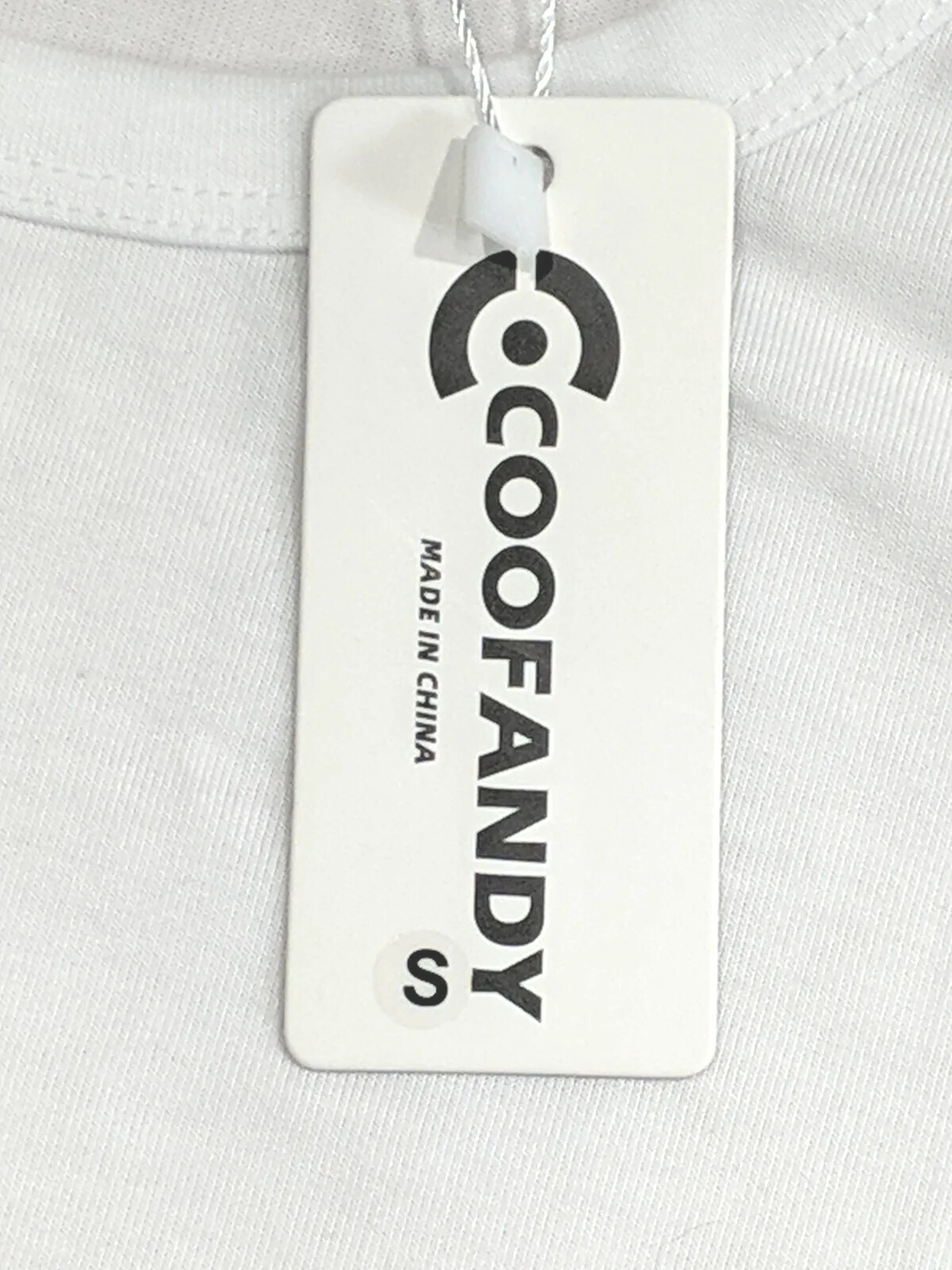COOFANDY Men’s T-Shirt size S White Dri-Fit Comfort Fabric NWT