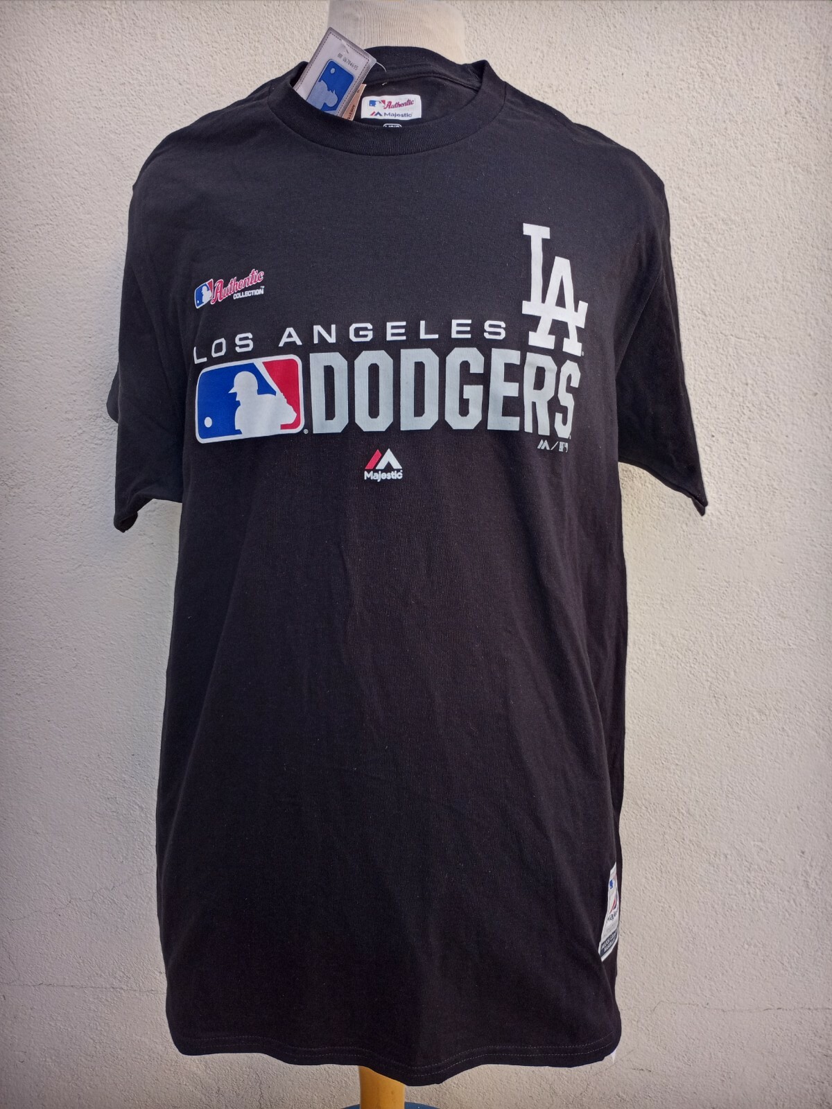 Los Angeles Dodgers T Shirt Men’s Large Black Cotton