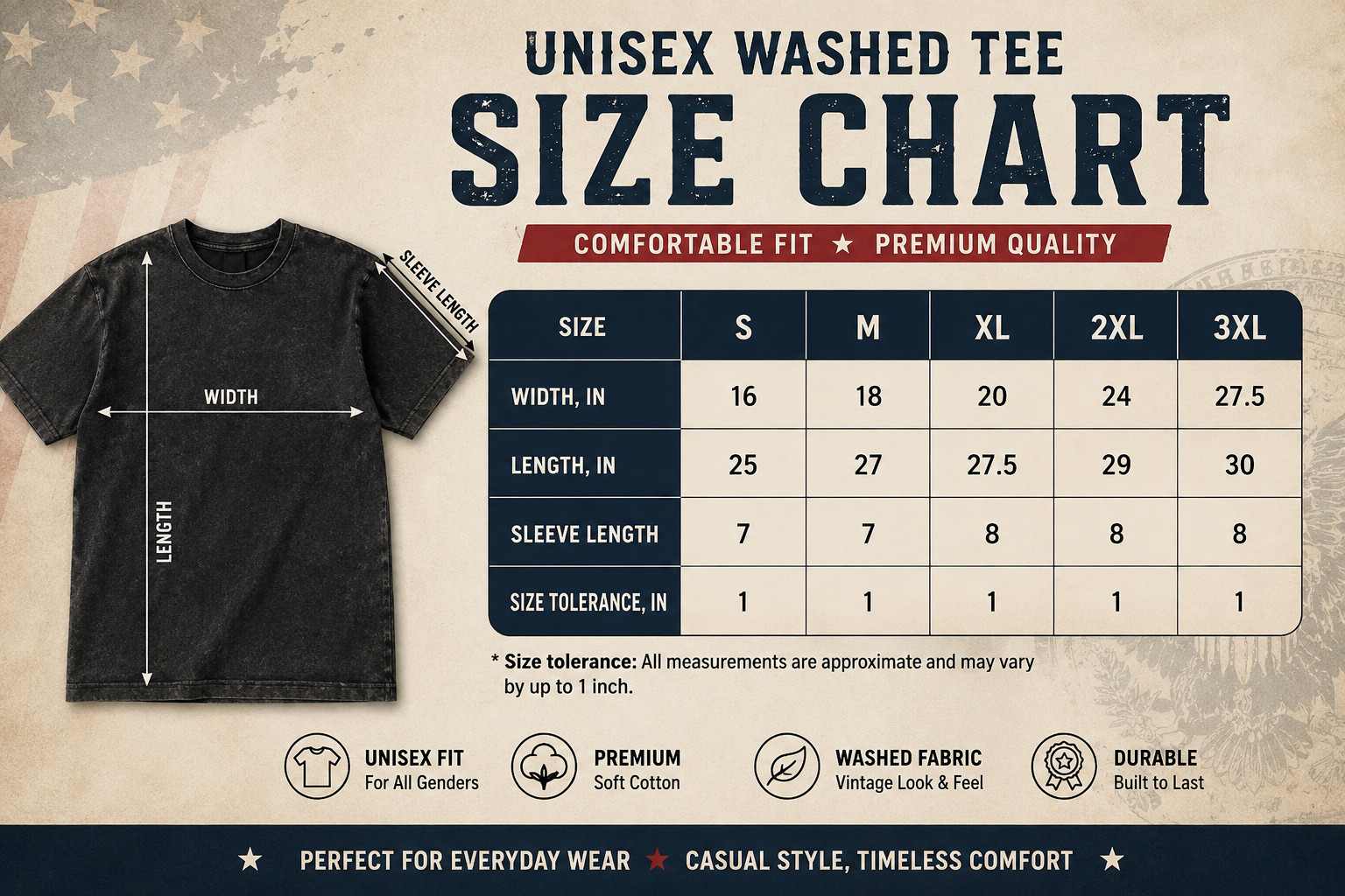 1776 2026 USA Freedom Washed T-Shirt Patriotic Graphic Tee for Men Size S-3XL