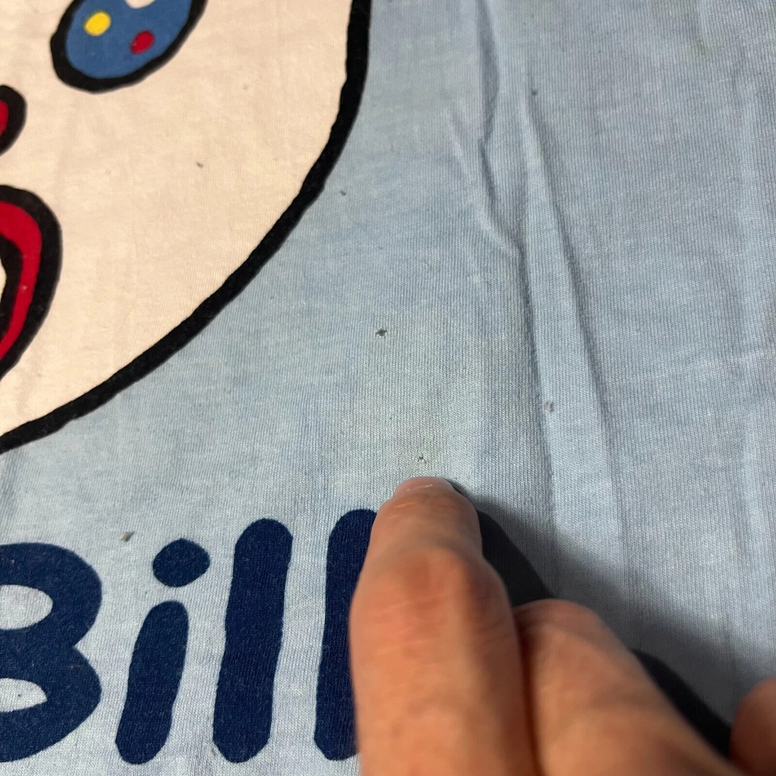 Mr Bill Shirt Adult Large Blue Oh No Saturday Night Live Oh Nooo Comedy Clay TV