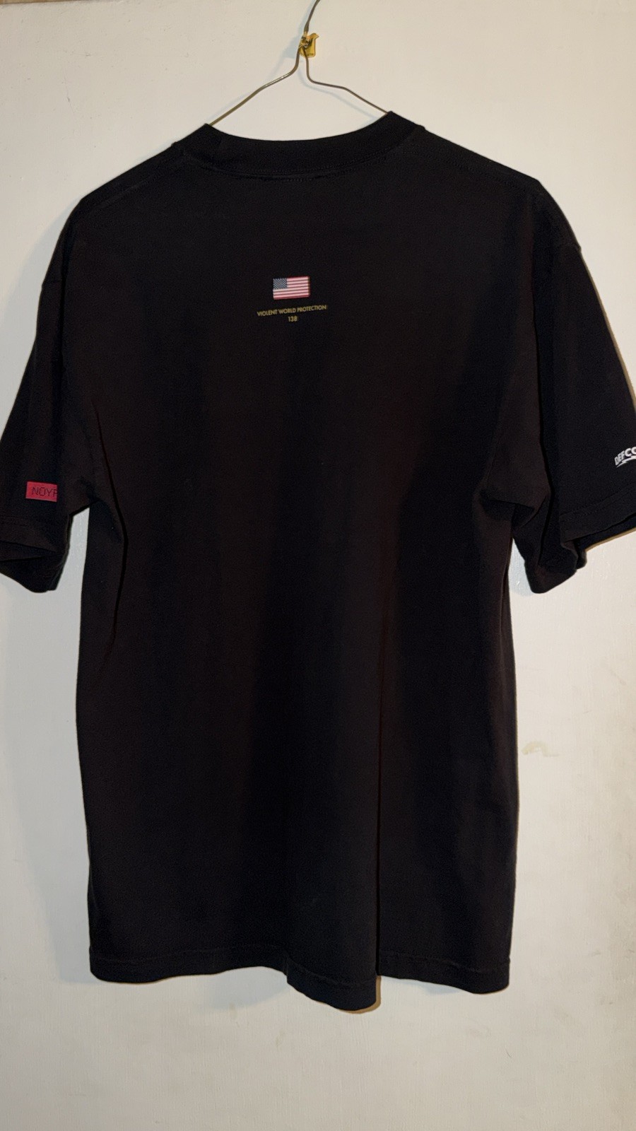 DEFCON GROUP HEAVYWEIGHT NOYFB EAGLE T-SHIRT BLACK LARGE VANS FOG