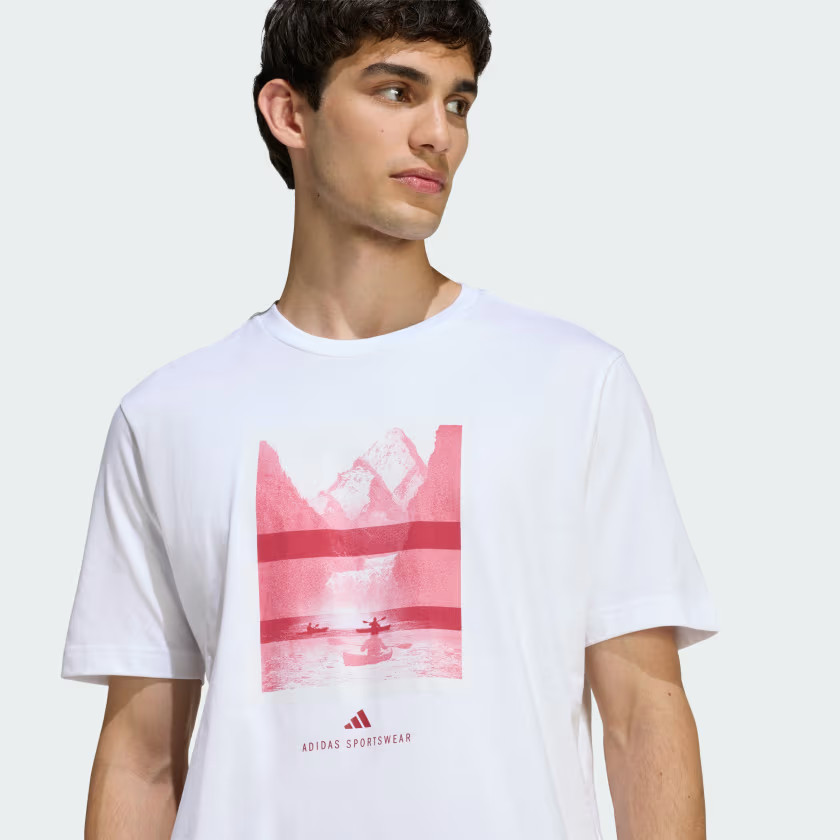 adidas men OUTDOOR KAYAKING GRAPHIC T-SHIRT