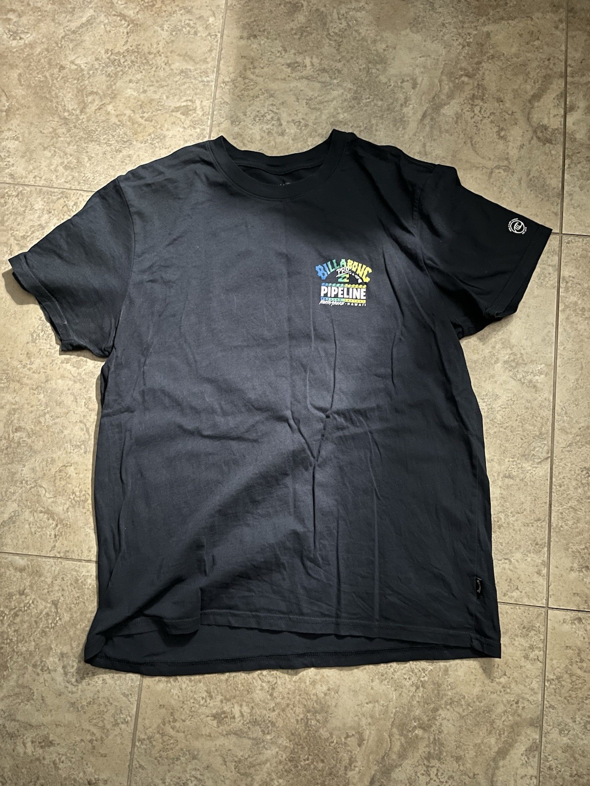 Billabong Pipeline Poster Short Sleeve T-Shirt Size L