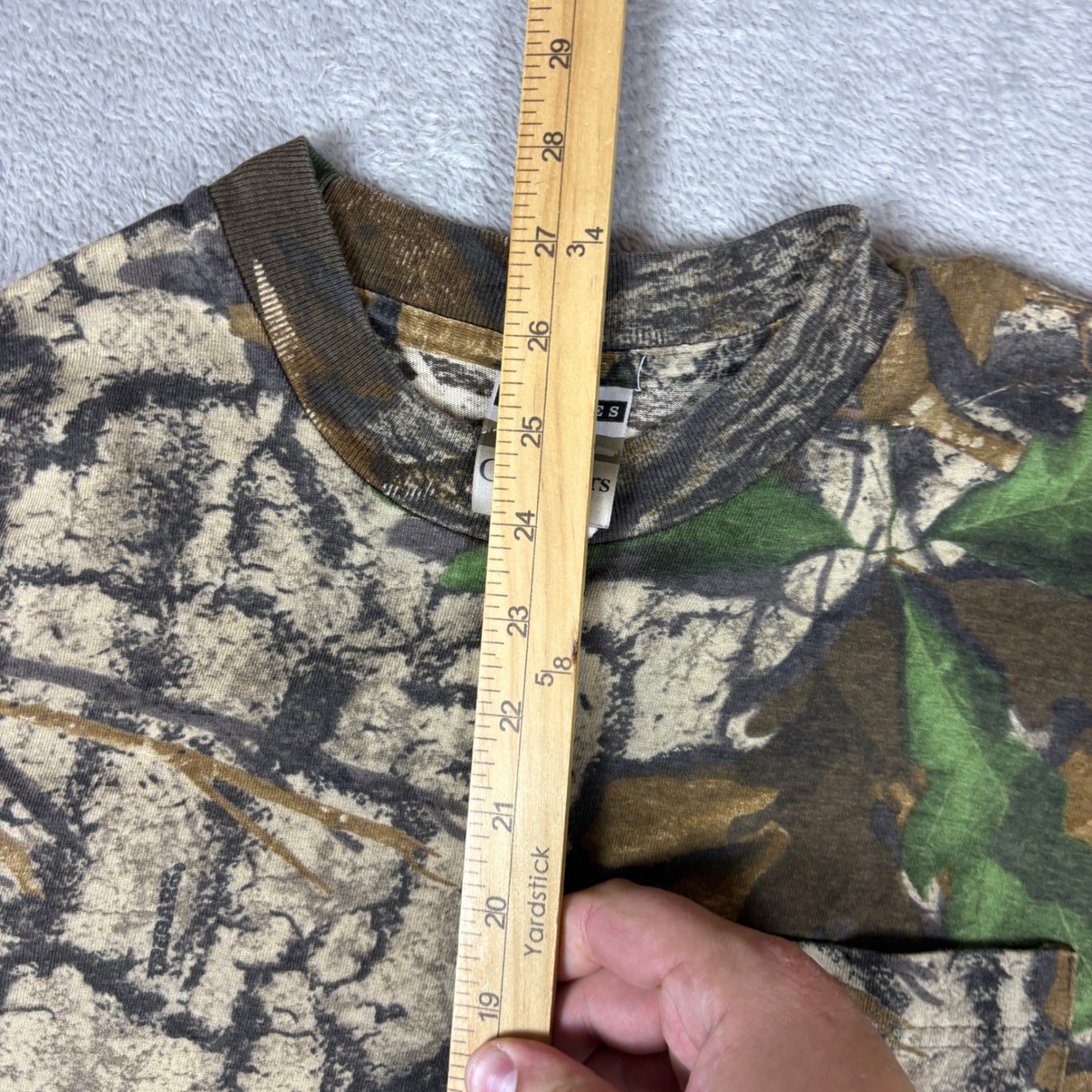 Jerzees Shirt Mens Large Outdoors Camo Pocket Tee Hunting Fishing Camouflage