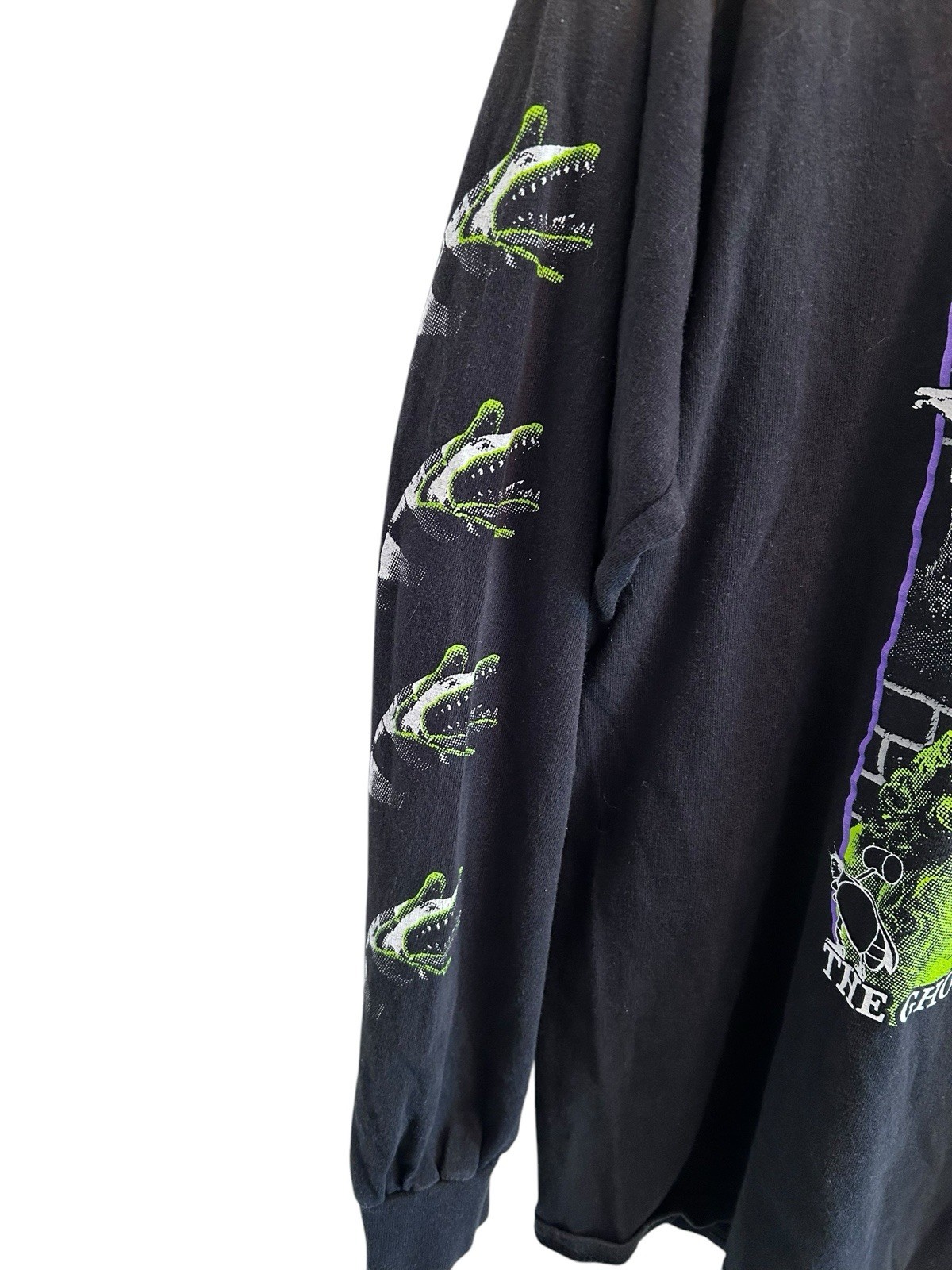 Y2K 2000’s Beetlejuice Tee Long Sleeve Double Sided Movie Promo Sleeve Hits Rare