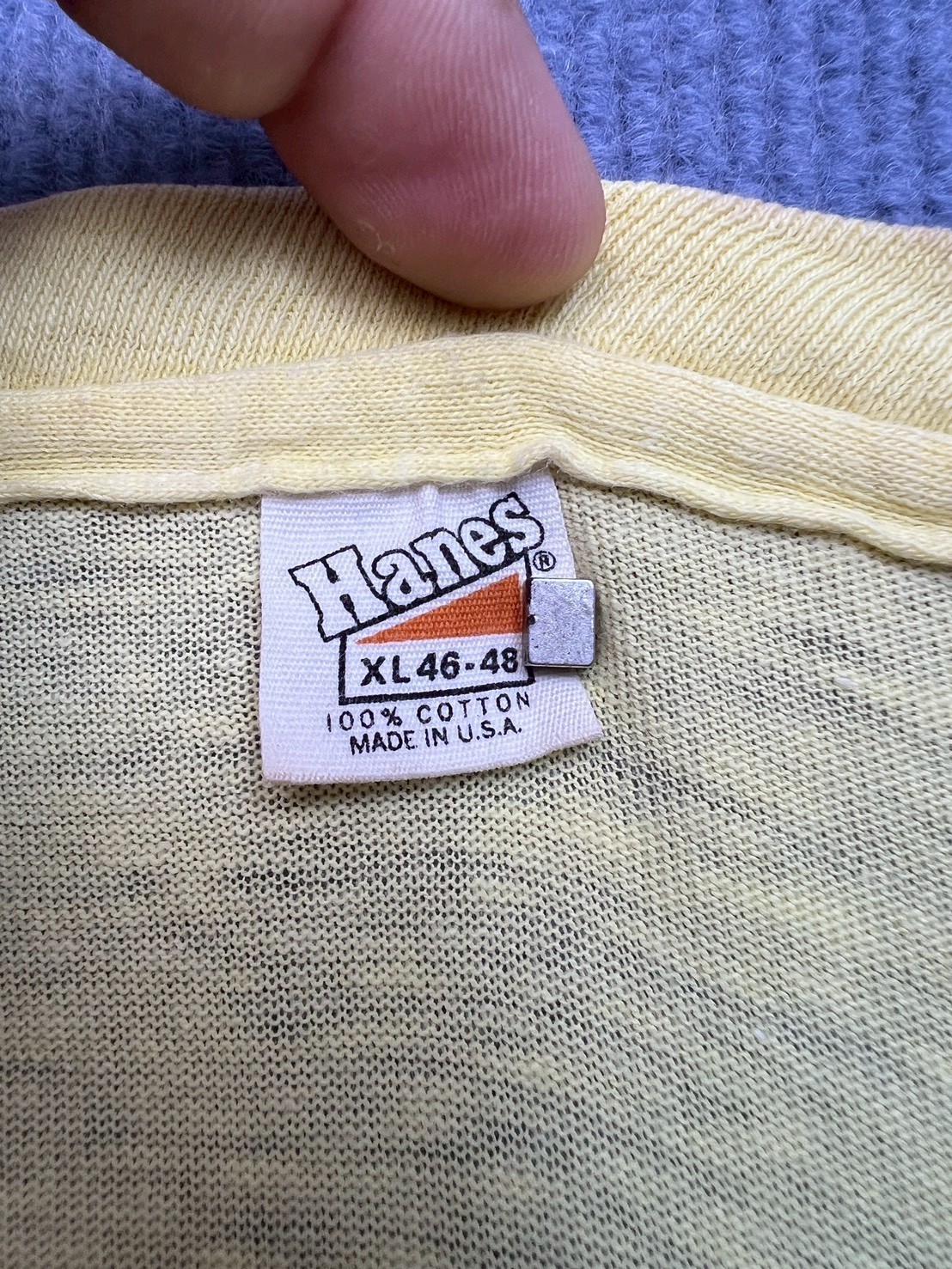 Vintage 80s Hanes Knott’s Berry Farm California T-Shirt XL Single Stitch Distres