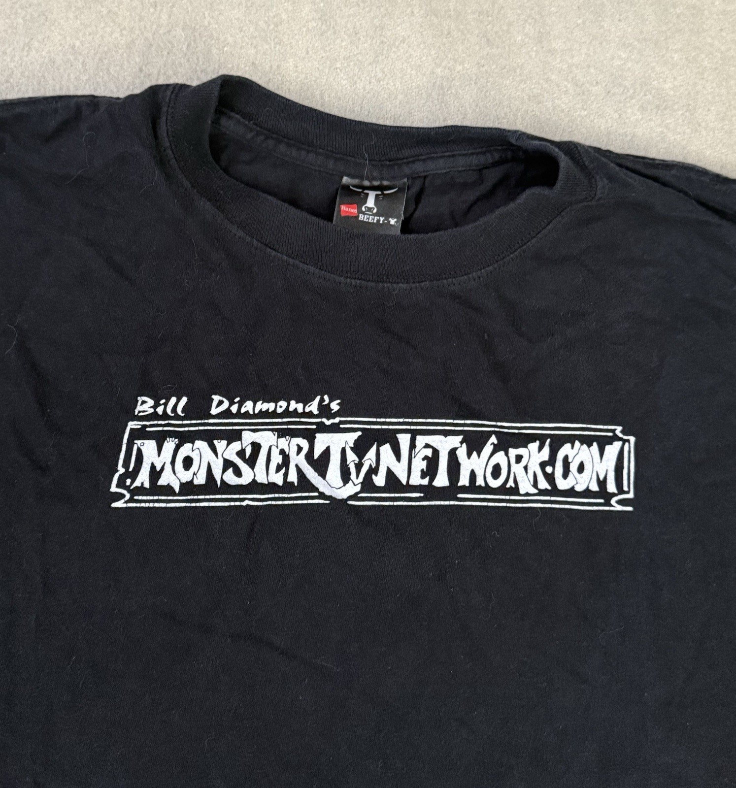 Vintage Bill Diamond Monster TV Horror Puppet Show Promo Shirt 2X XXL Jim Henson