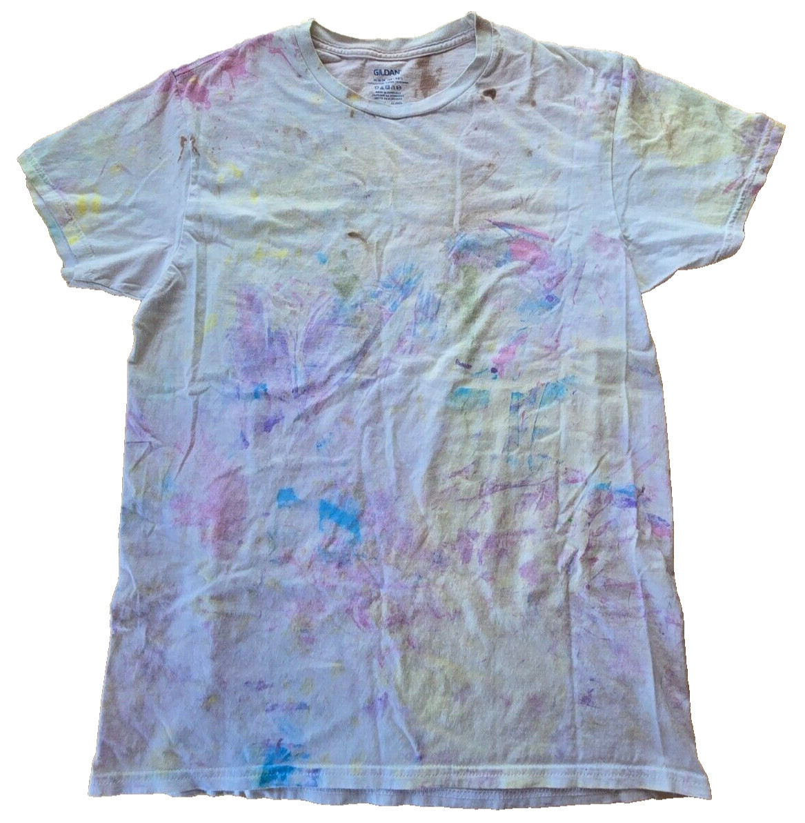 Gildan M 100% Cotton Tie-Dye Pull-on Short Sleeve T-Shirt